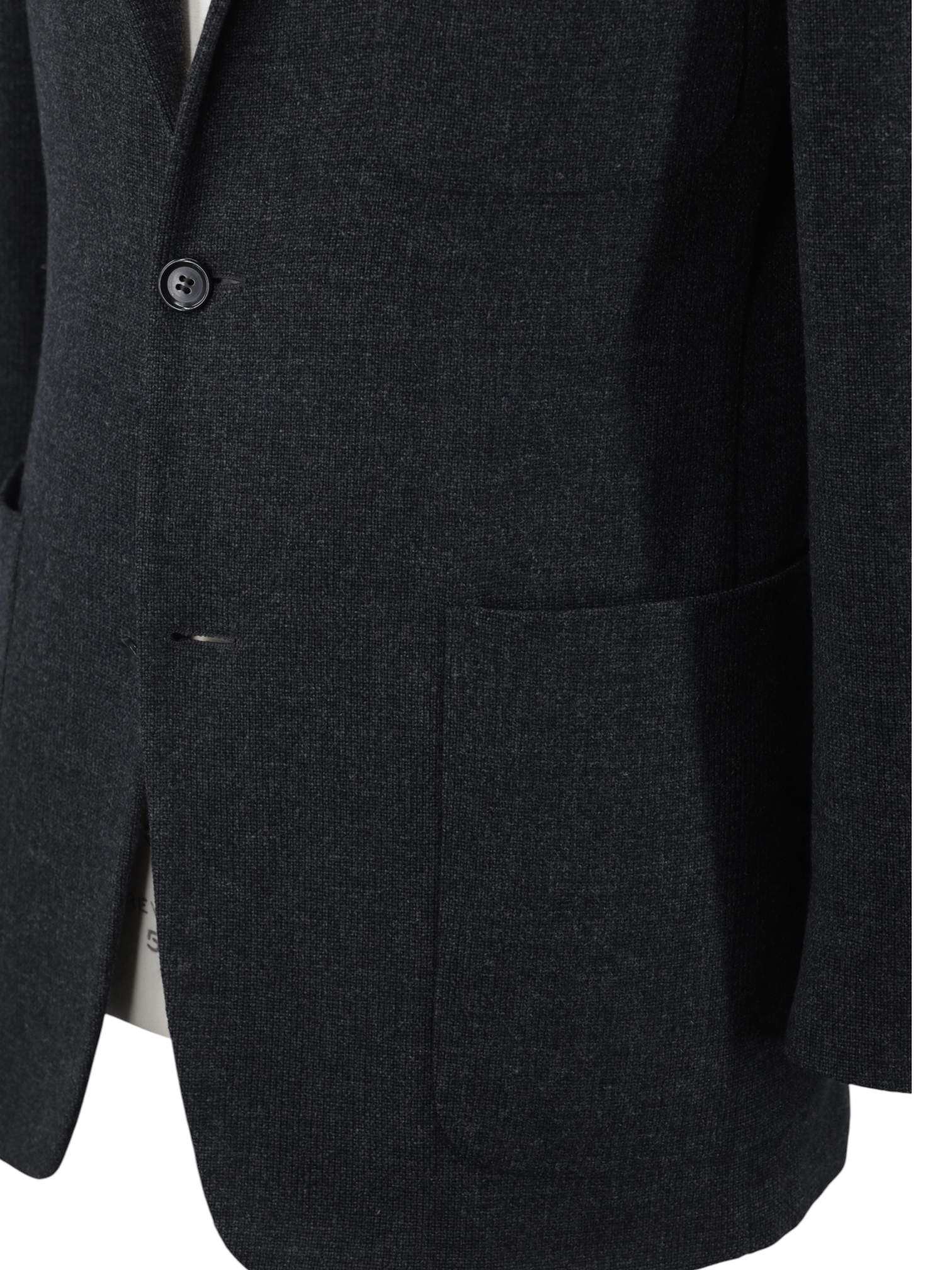 Ermenegildo Zegna Dark Grey Knitted Wool & Cashmere "Soft" Jacket