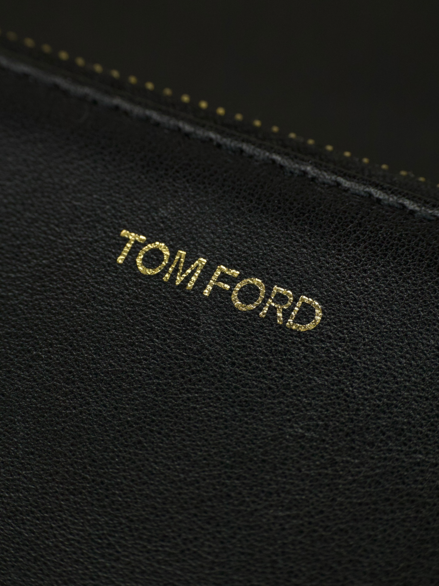 Tom Ford Black Calfskin Leather Briefcase