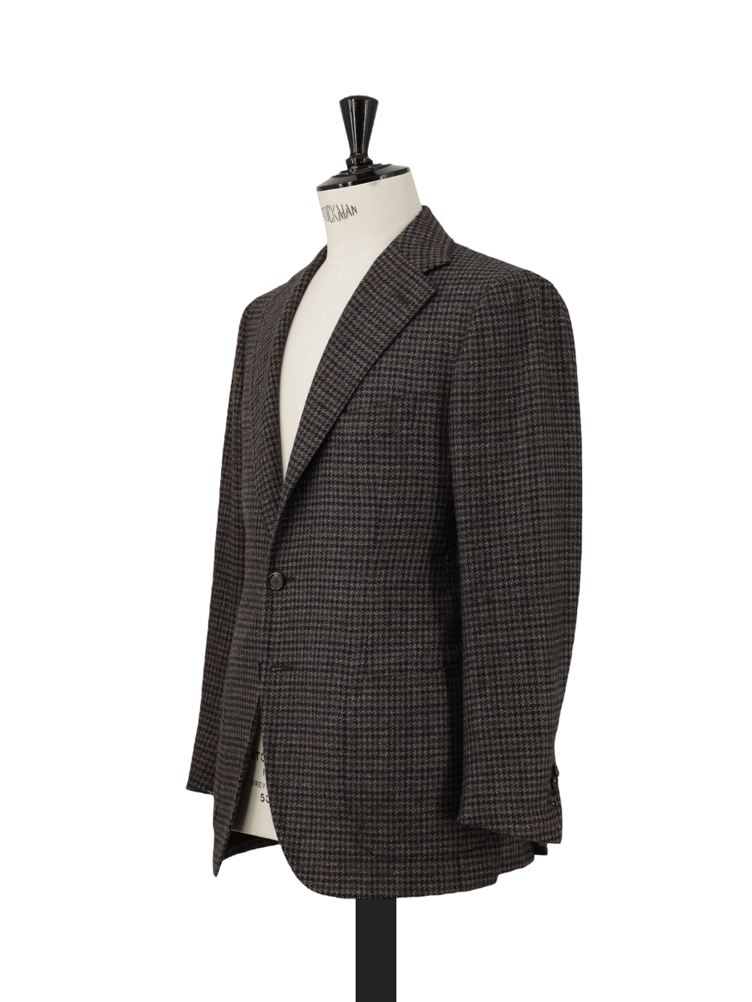 Cesare Attolini Dark Brown Pure-Wool Gun Check Jacket