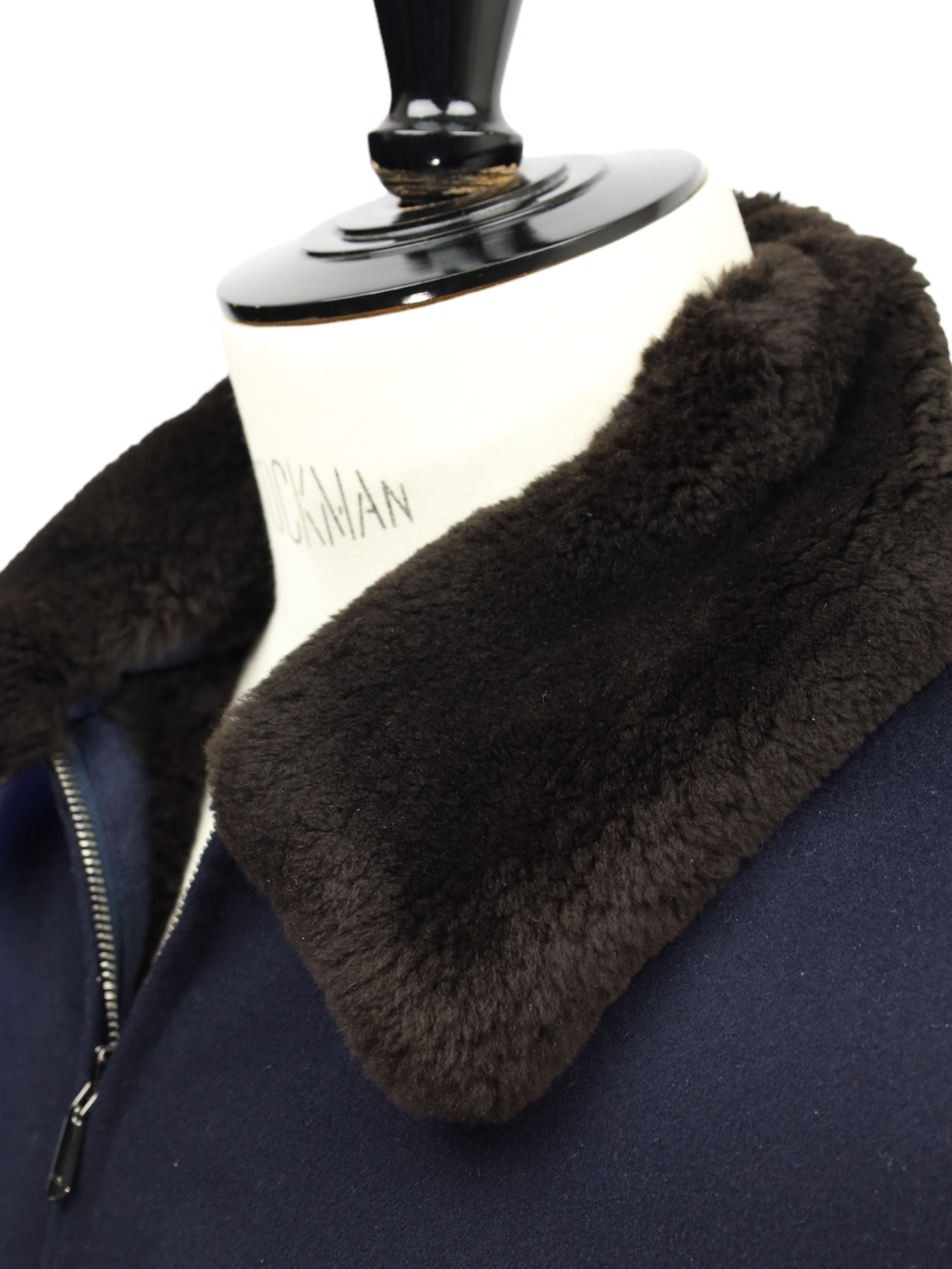 Cesare Attolini Navy Cashmere & Castorino Pilot Jacket