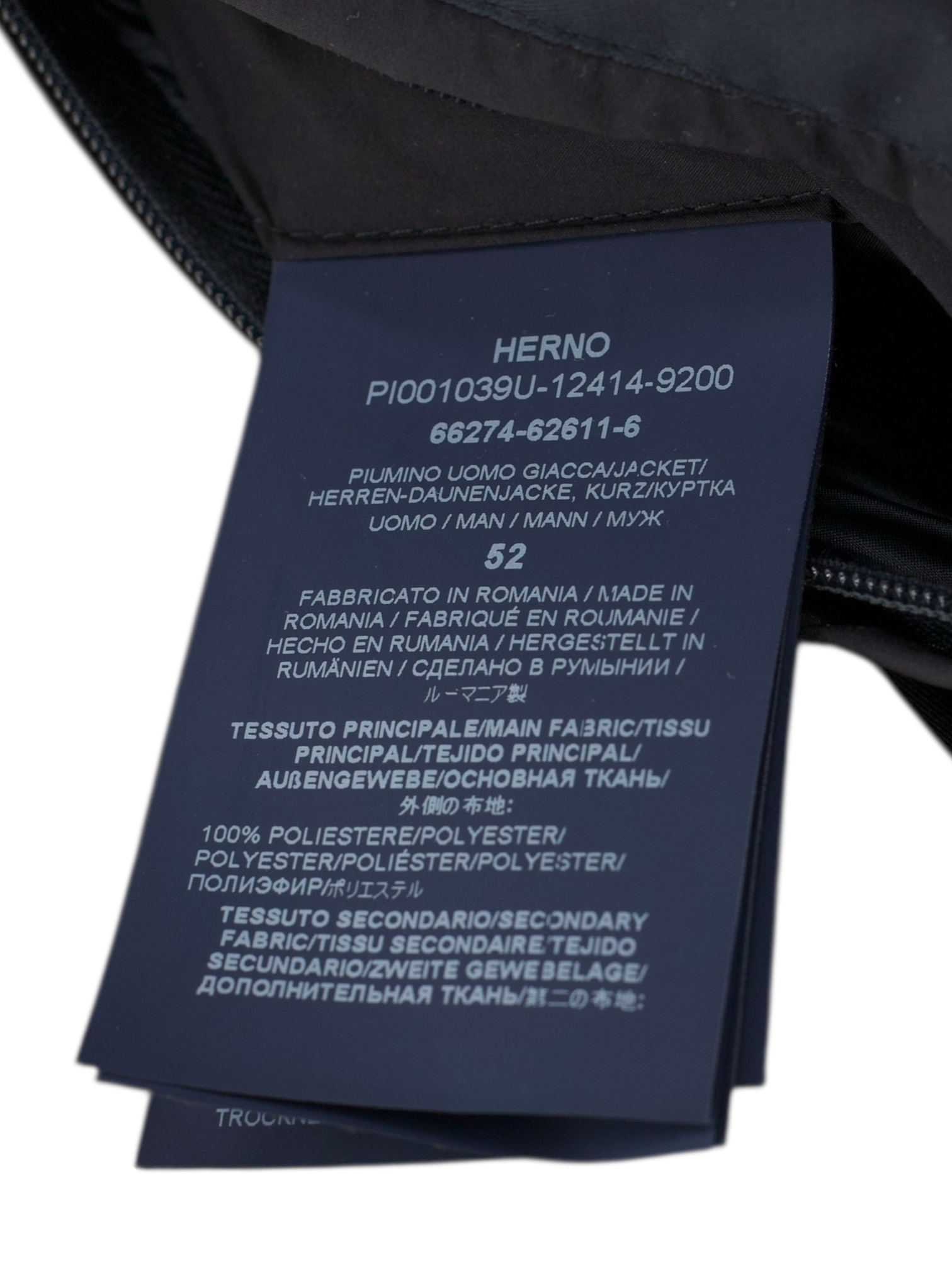 Herno Navy Polar-Tech Padded Winter Jacket
