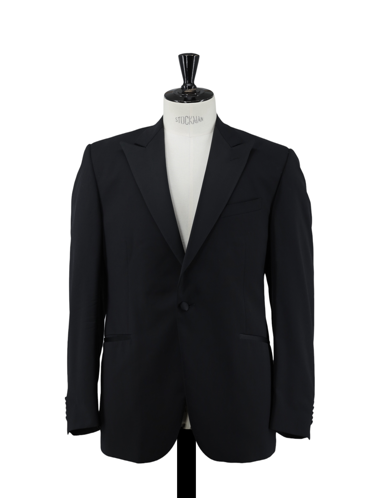 Corneliani Black Fine-Wool Micro-Dot Tuxedo Dinner Jacket