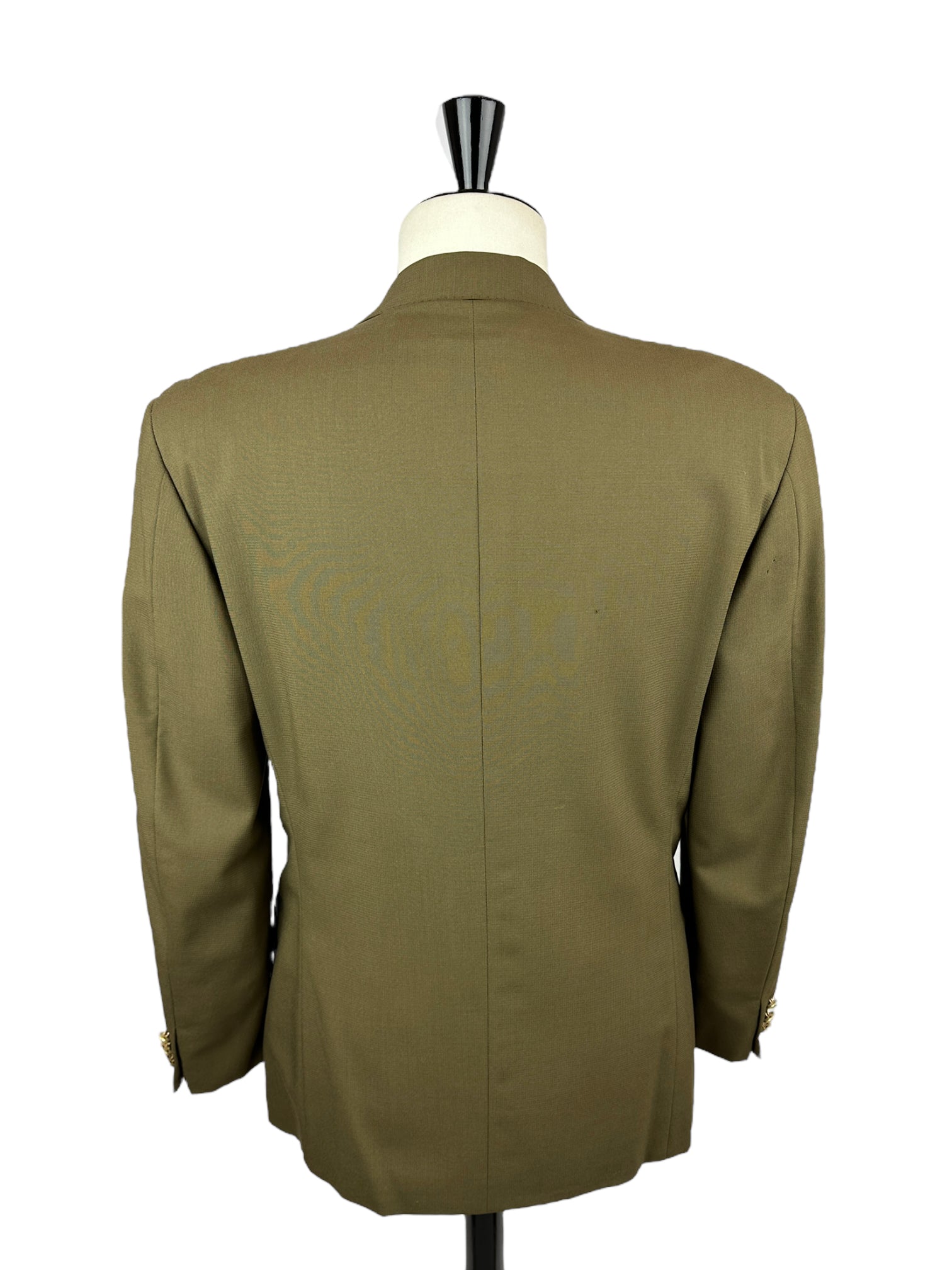 Corneliani Vintage Military Green Double Breasted Jacket