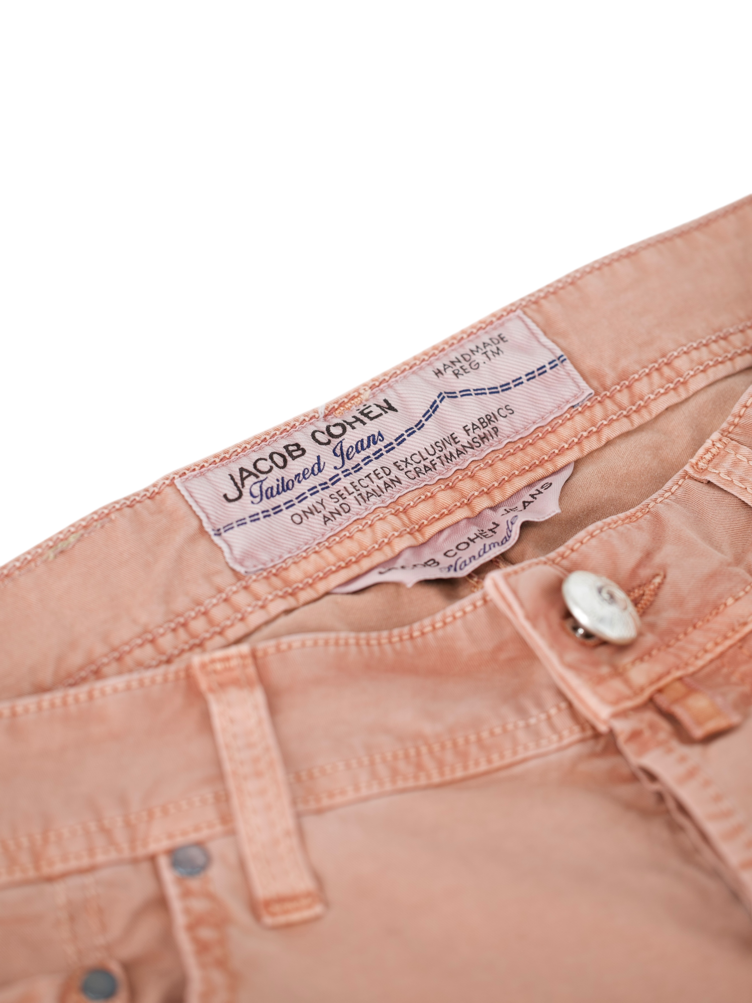 Jacob Cohen Seashell Pink 5-Pocket Cotton-Stretch 688 Chino