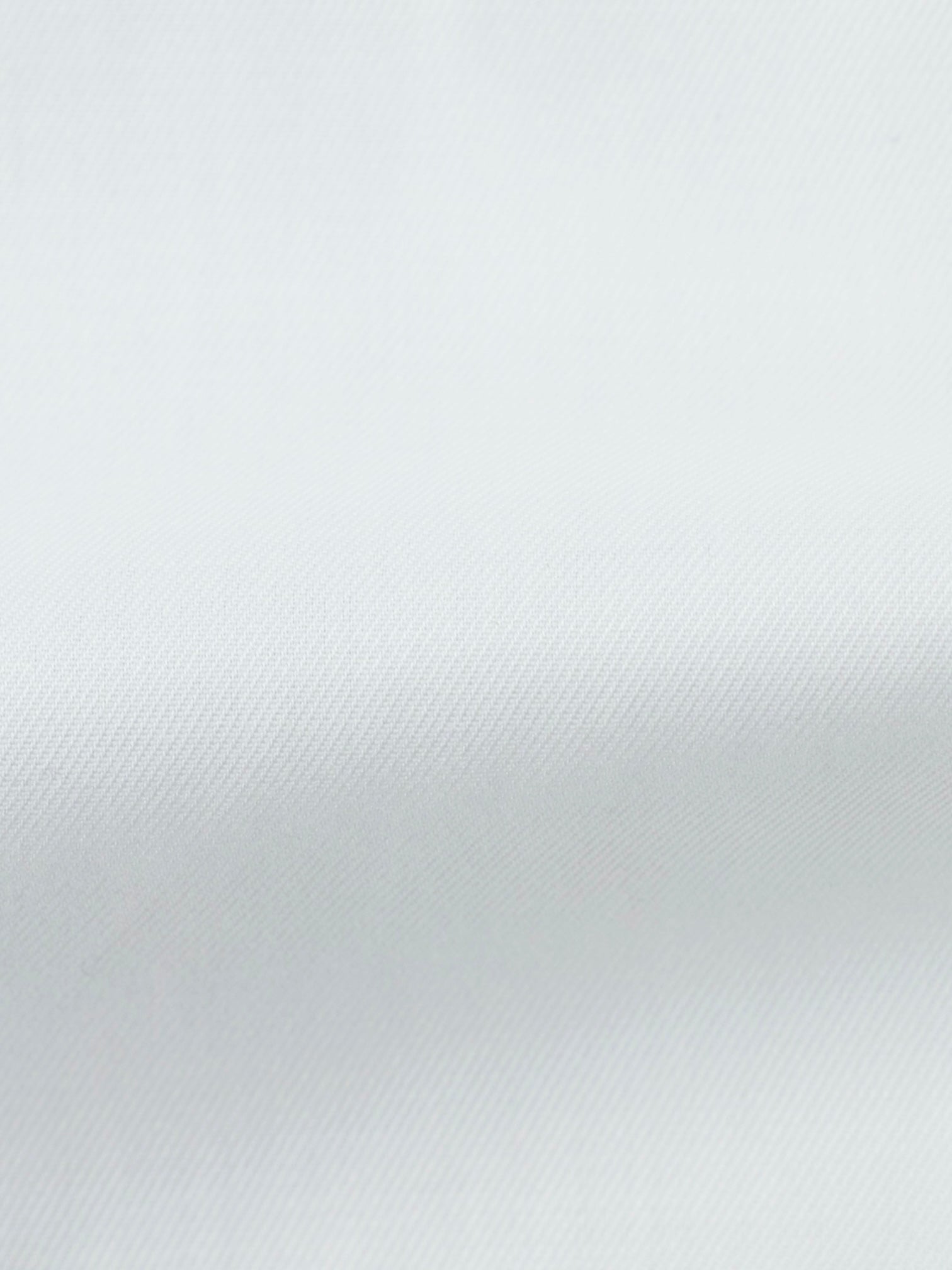 Finamore White Alumo Cotton Twill Eduardo Shirt