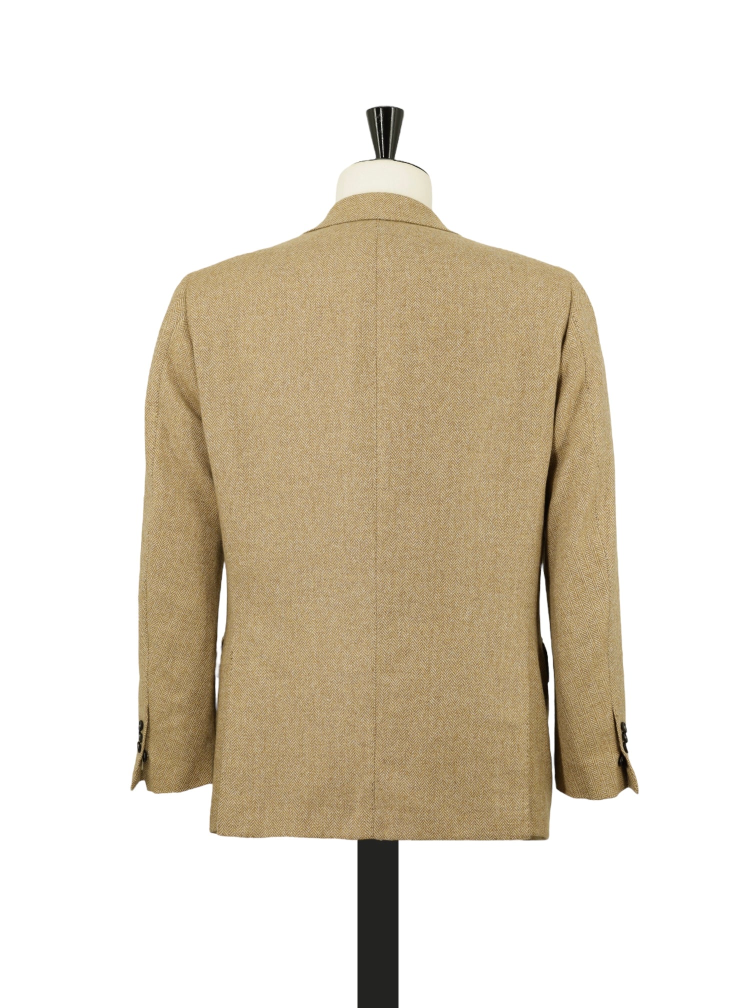 Cesare Attolini Caramel Brown Pure Cashmere Herringbone Jacket