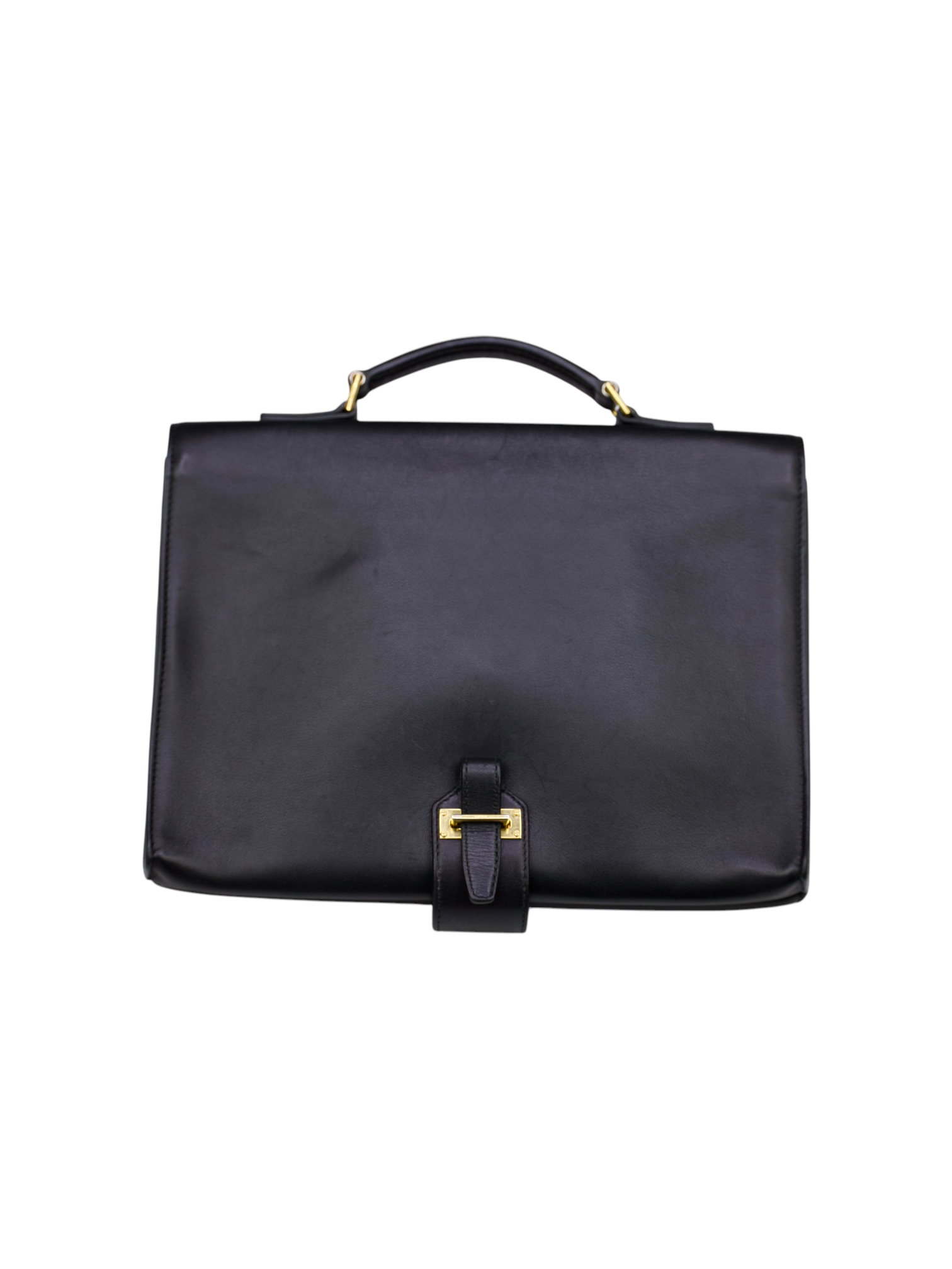 Tom Ford Black Calfskin Leather Briefcase