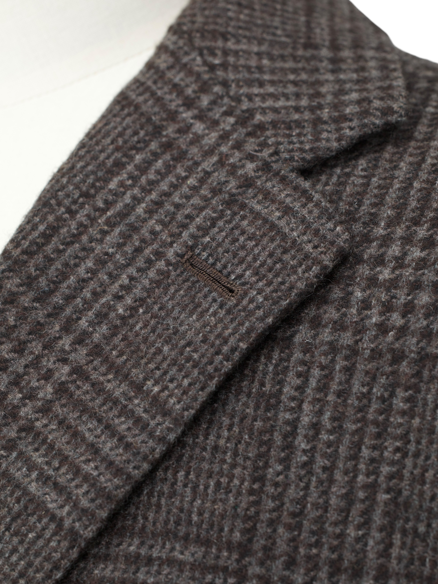 Kiton Taupe Cashmere, Angora & Silk Blend Prince of Wales Suit