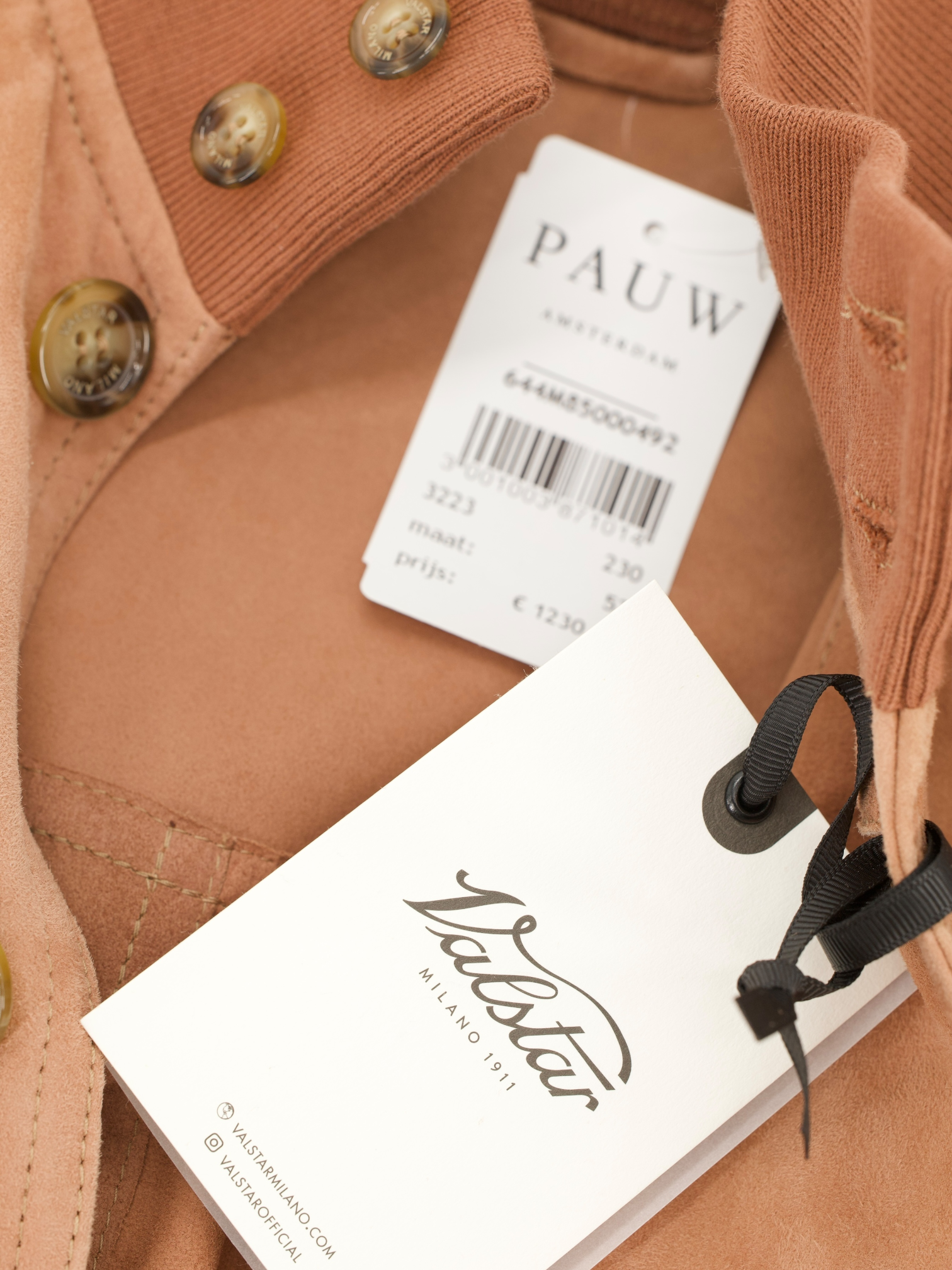 Valstar Rosé Goat-Leather Suéde Bomber Jacket