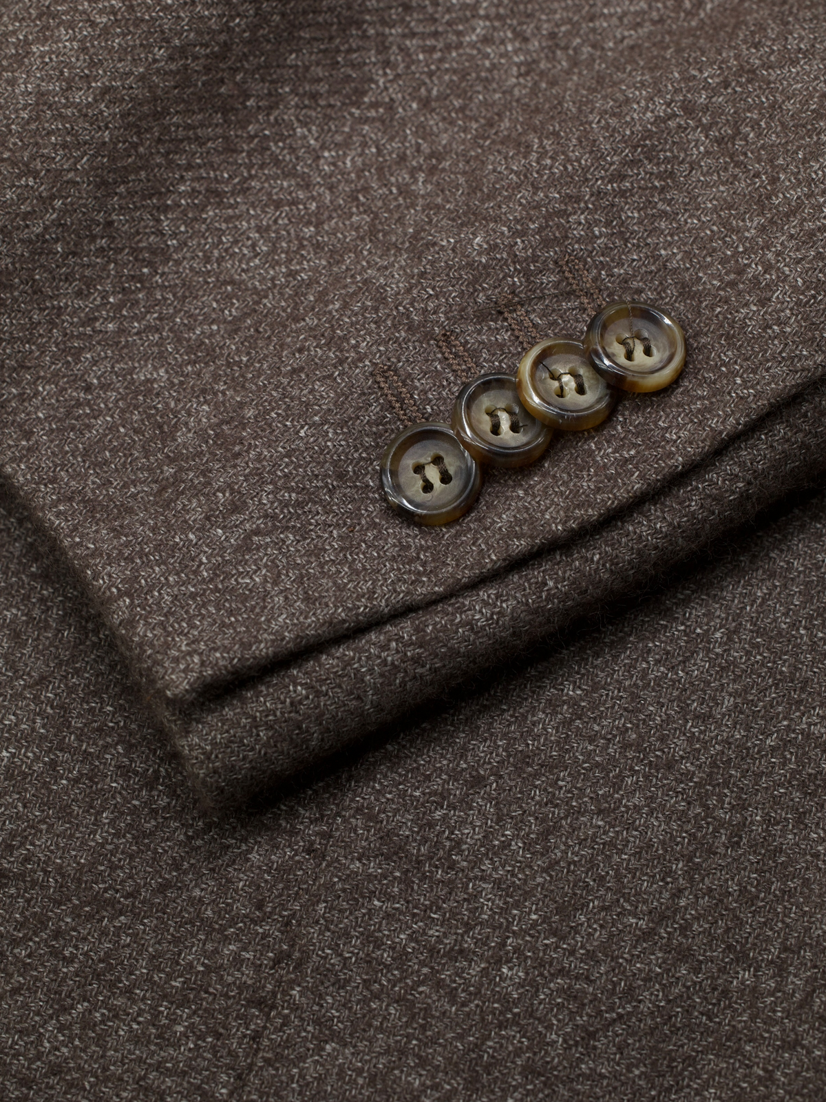 Corneliani Brown Wool, Cotton, Angora & Cashgora Country Jacket