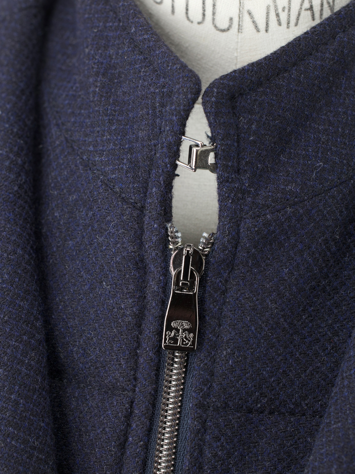 Corneliani ID Dark Blue Wool & Cashmere Milestone Fall Vespa Jacket