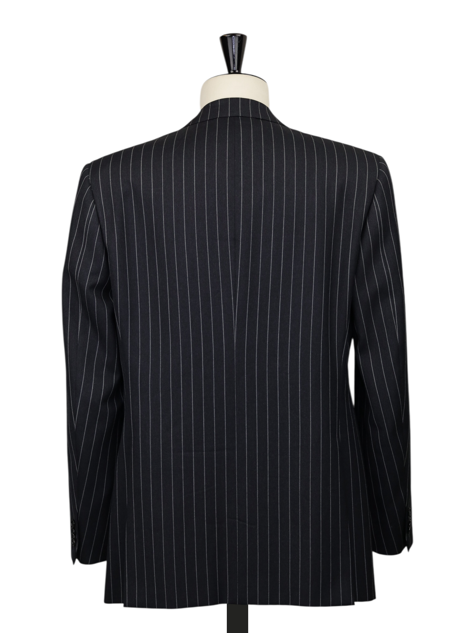 Brioni Dark Grey Gabardine-Wool "Roman Style" Pinstripe Suit