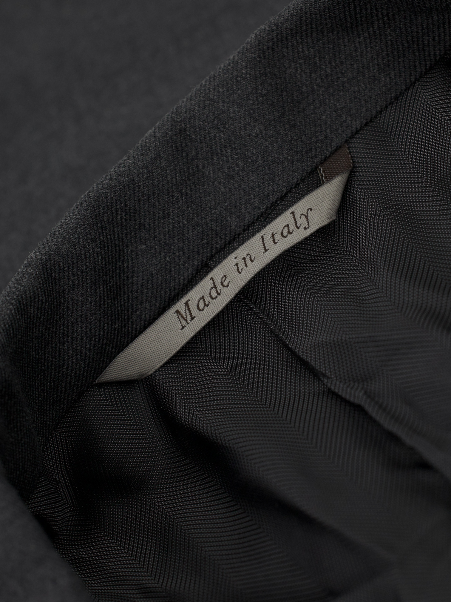 Canali Dark Grey "Impeccabile" Wool Twill Suit