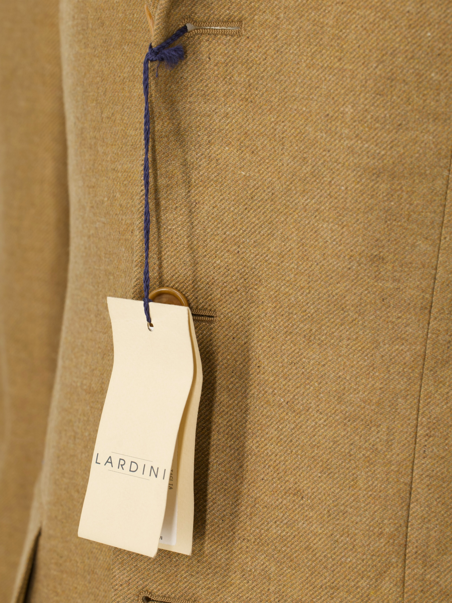 Lardini Vintage Brown Pure Cashmere Twill Jacket