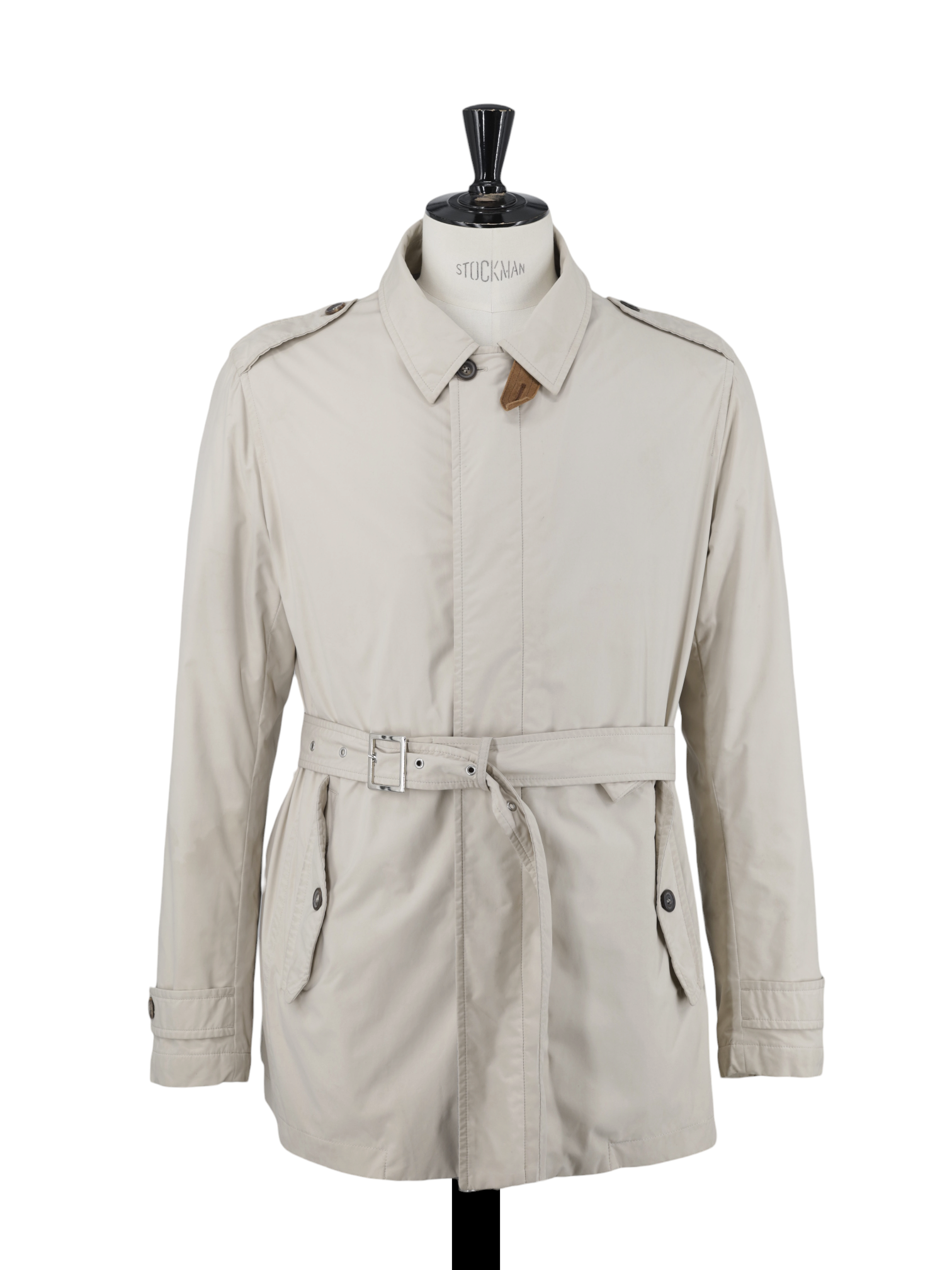 Luigi Borrelli Beige Softshell Neapolitan Trenchcoat