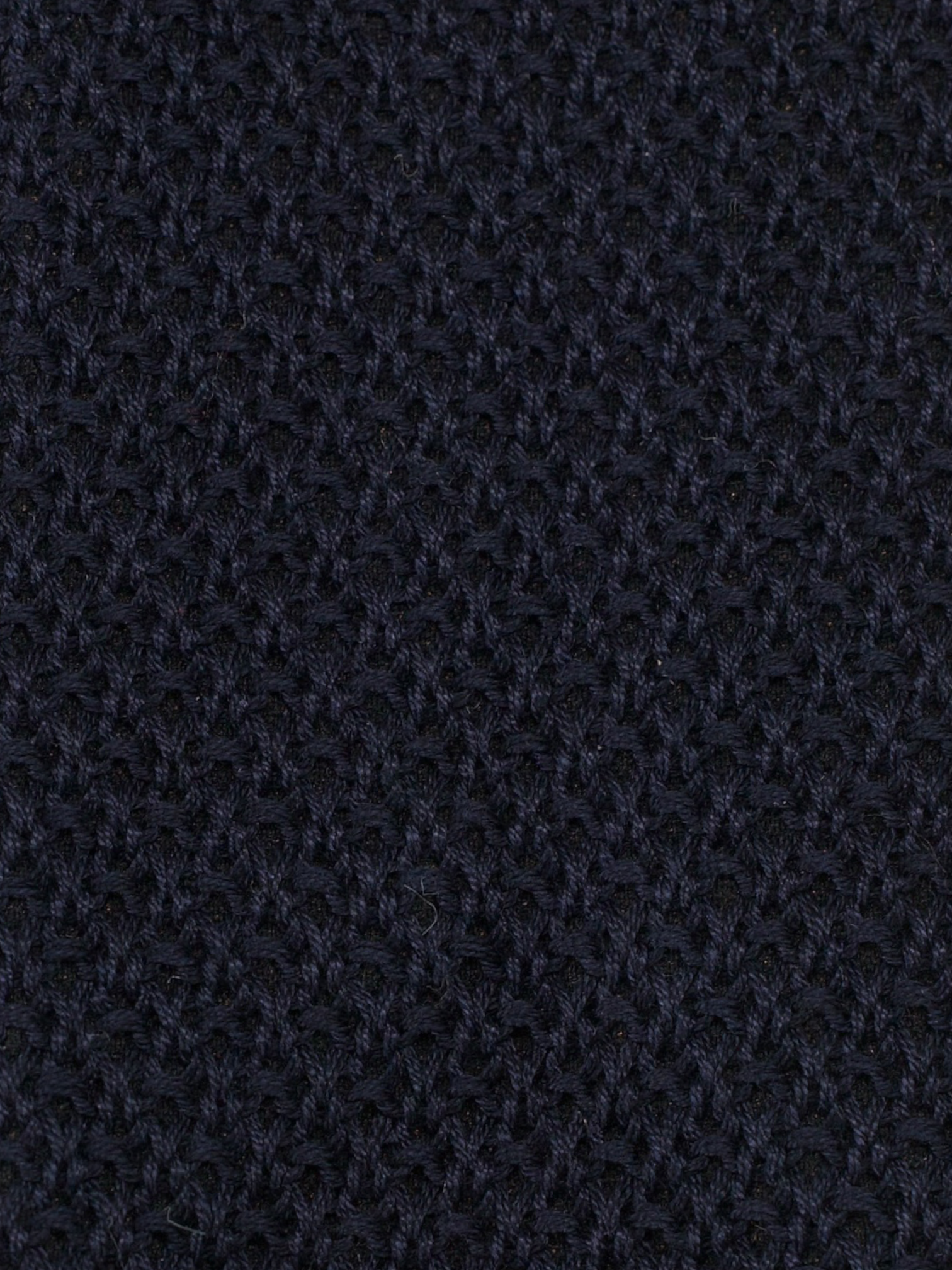 Kiton Navy Grenadine Silk Thin 1960's "Cipa" Tie