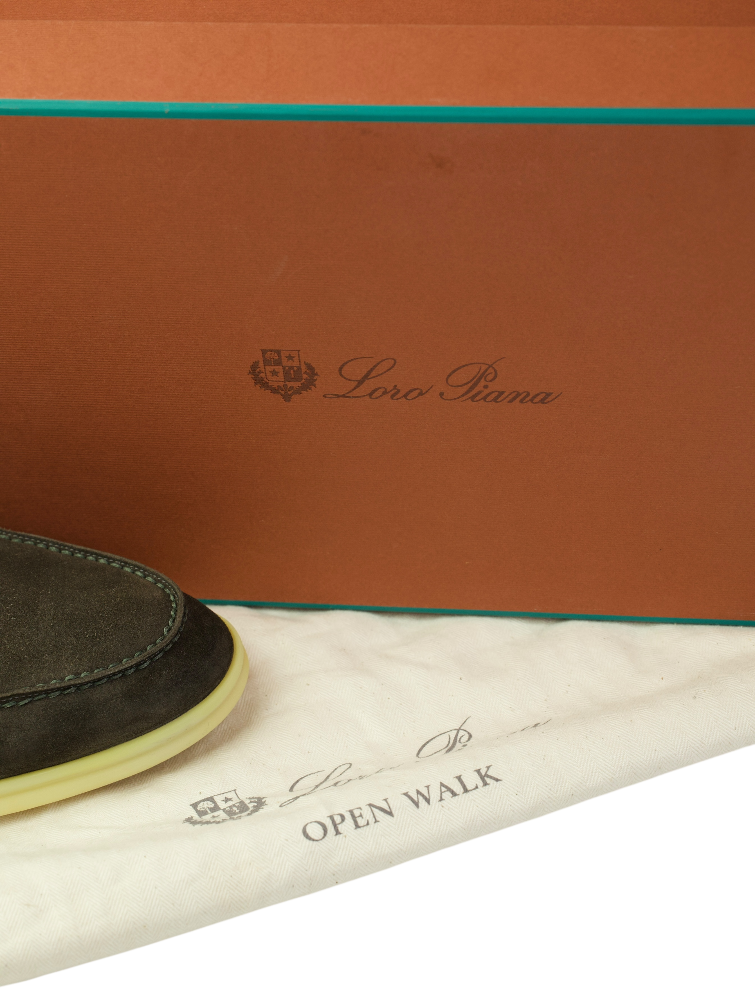 Loro Piana Chocolate Brown Suede Open Walk Ankle Boots