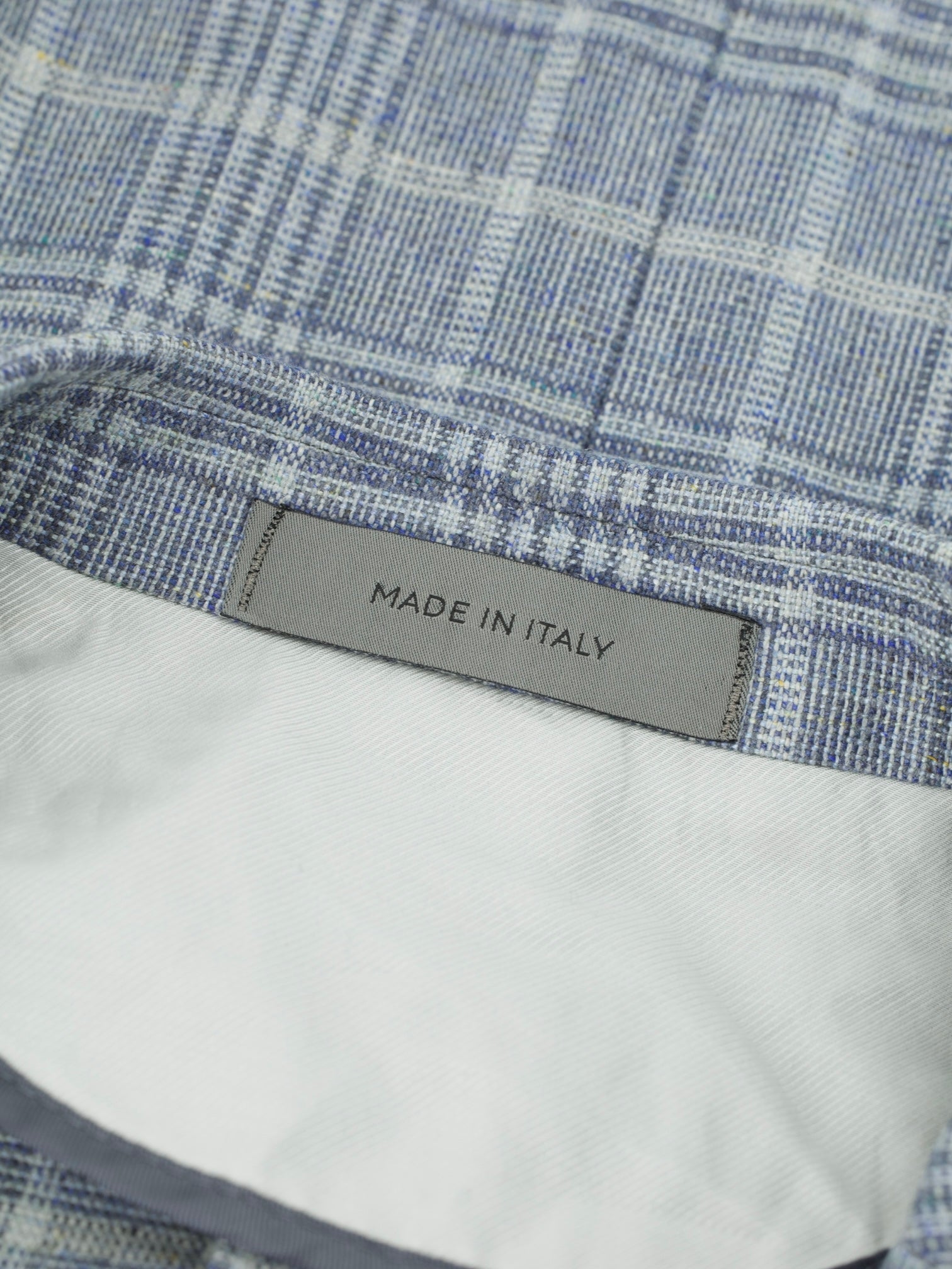 Corneliani Light Grey Pure-Silk Prince of Wales Jacket