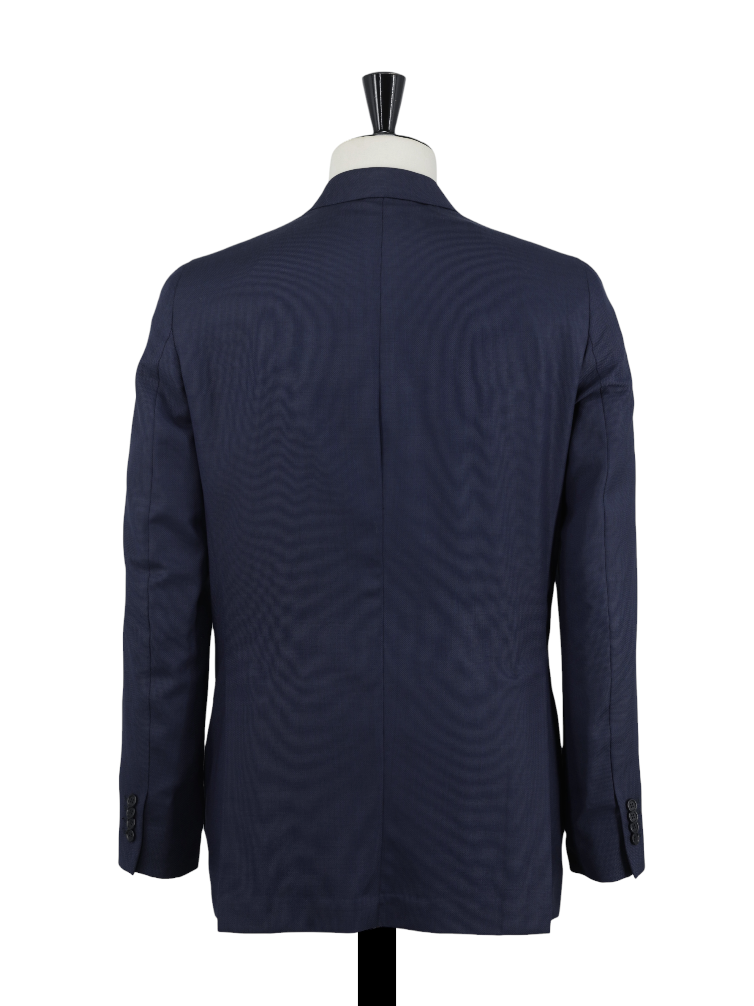 E. Formicola Navy Double-Breasted Fine-Wool Lungo Suit