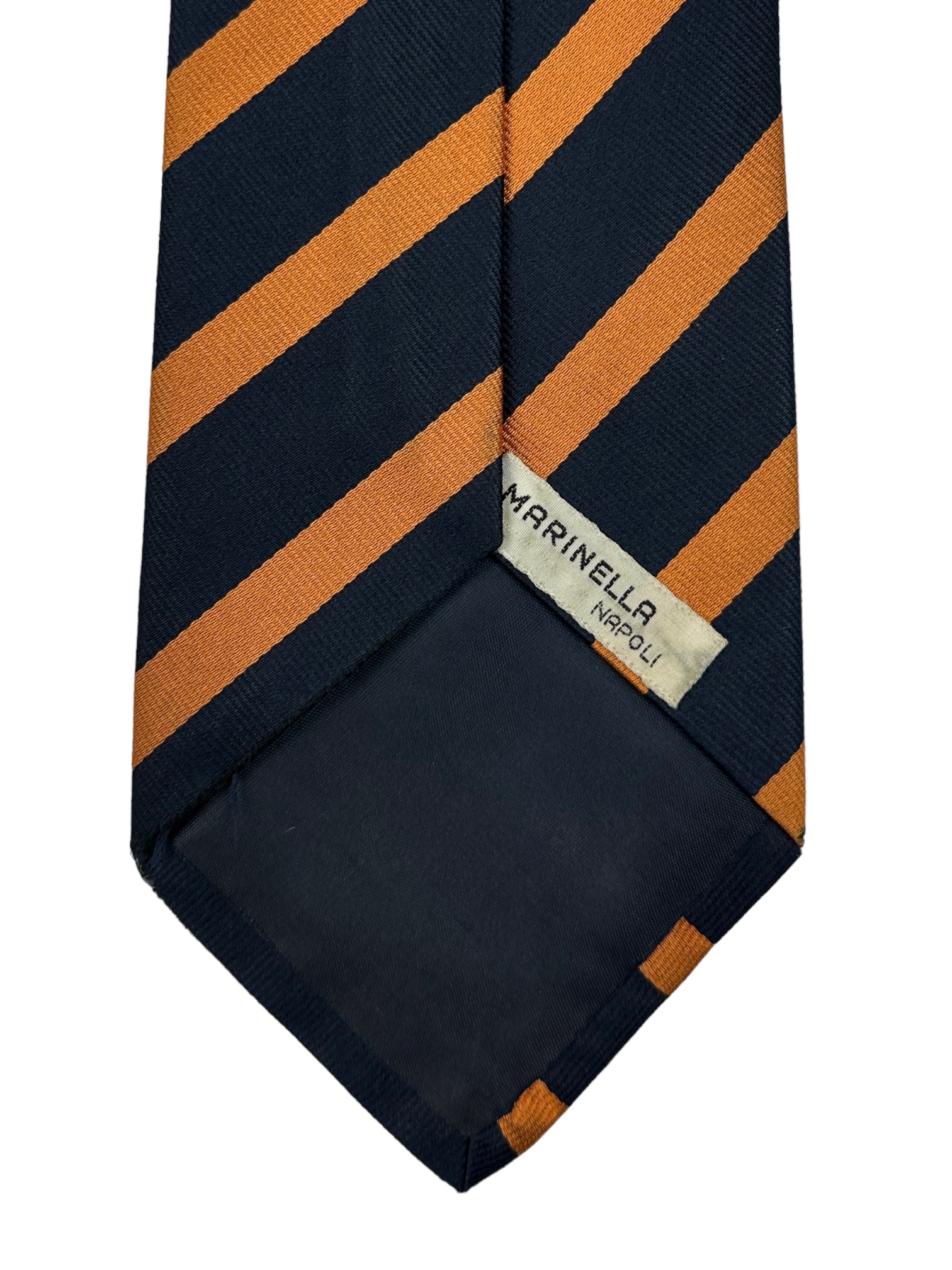 E.Marinella Blue and Orange Club Tie