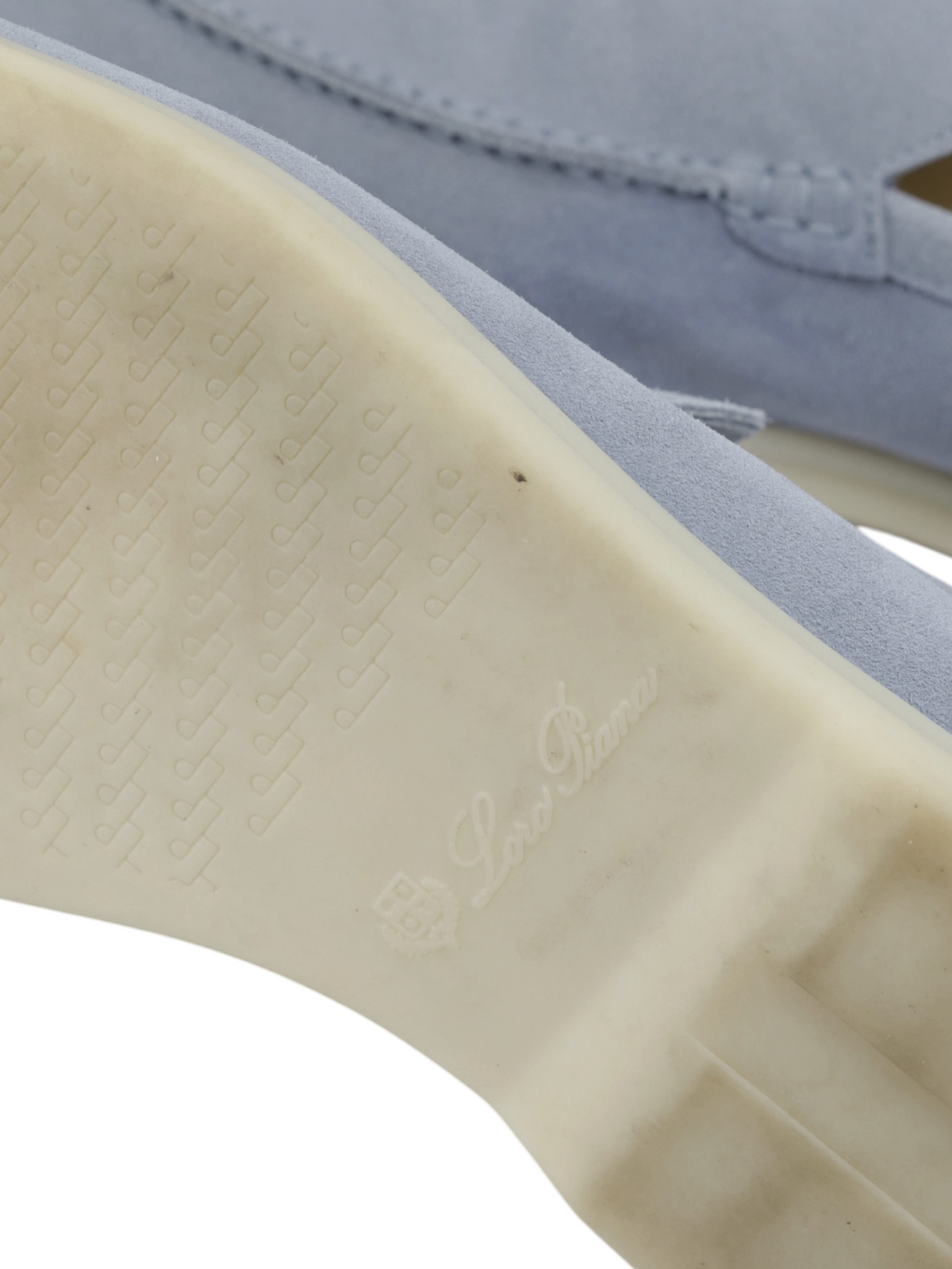 Loro Piana Celestial Blue Suede Summer Walk