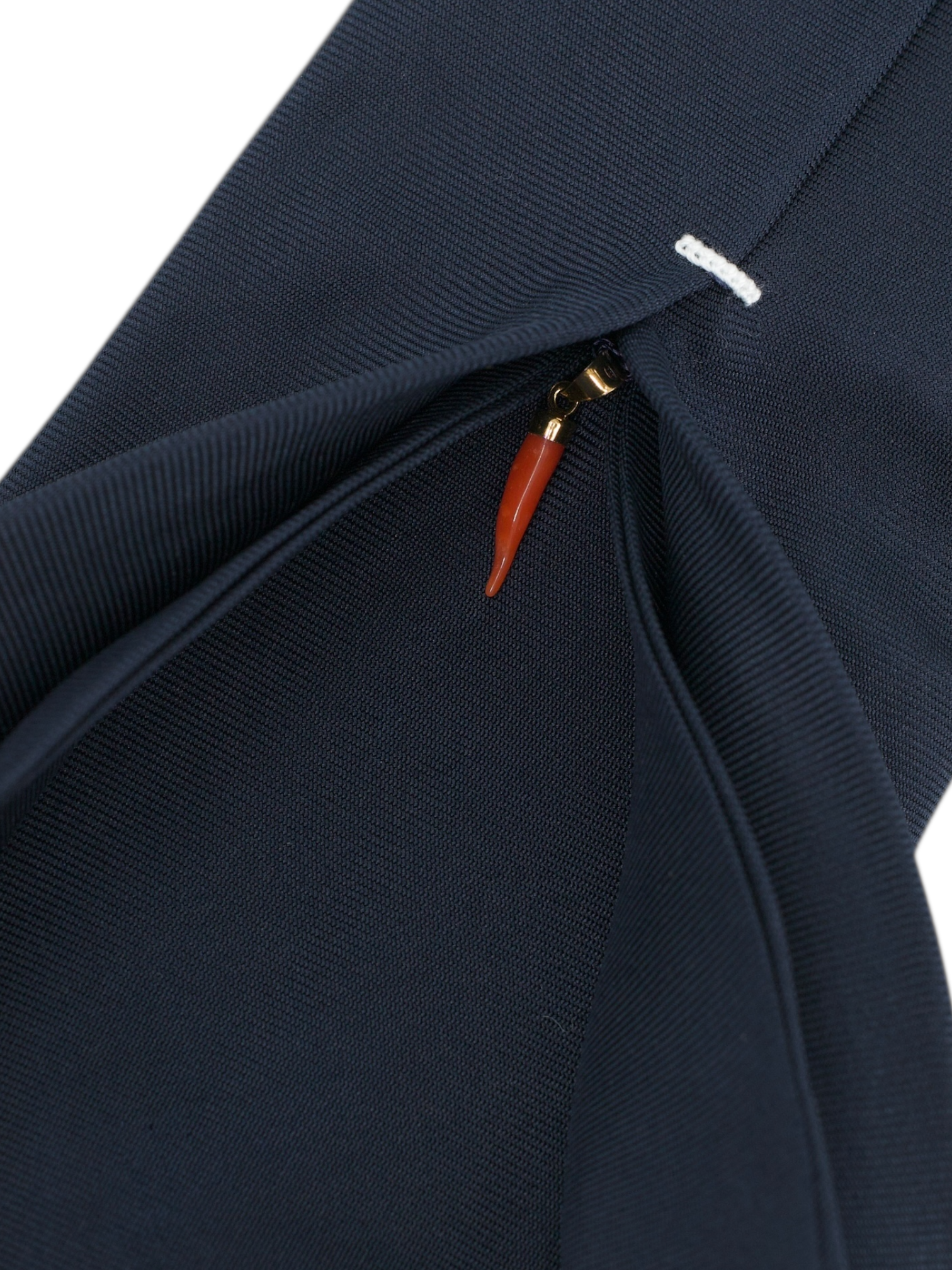 Marzullo 5-Fold Navy Silk Plain Classic Tie