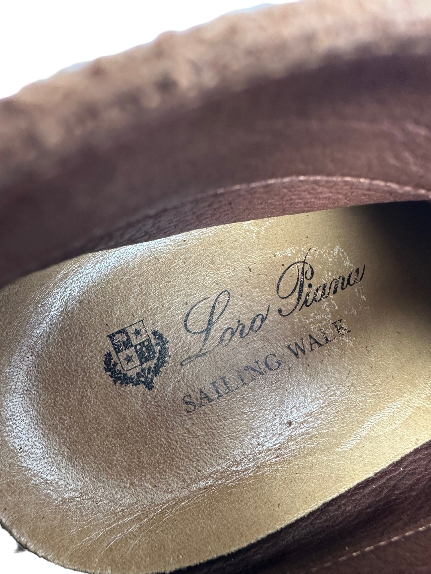 Loro Piana Cinnamon Suede Sailing Walk Shoes