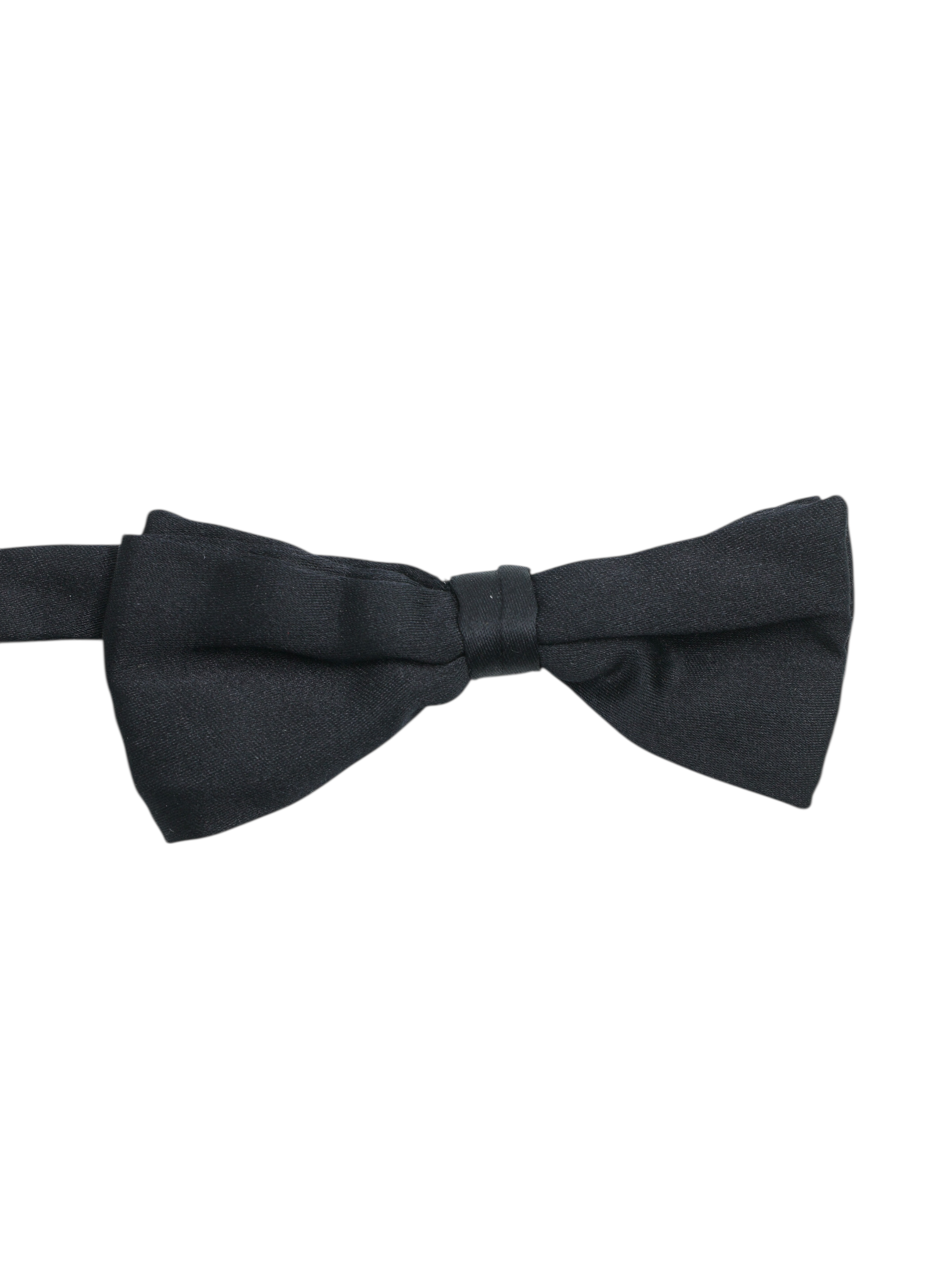Brioni Black Silk Single-Pleated Bowtie