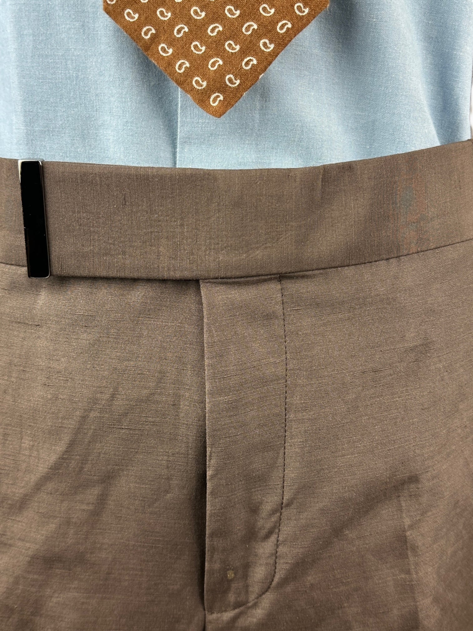 Tom Ford Atticus Chocolate Brown Silk & Linen Suit