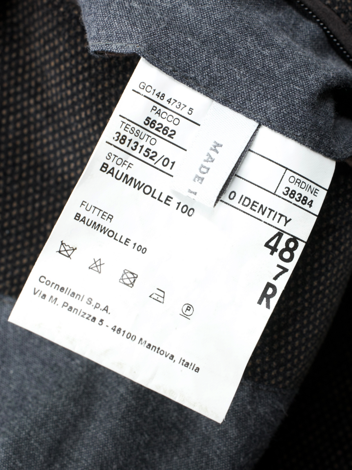 Corneliani Dark Taupe Cotton-Stretch Moleskin Pinpoint Vespa Jacket