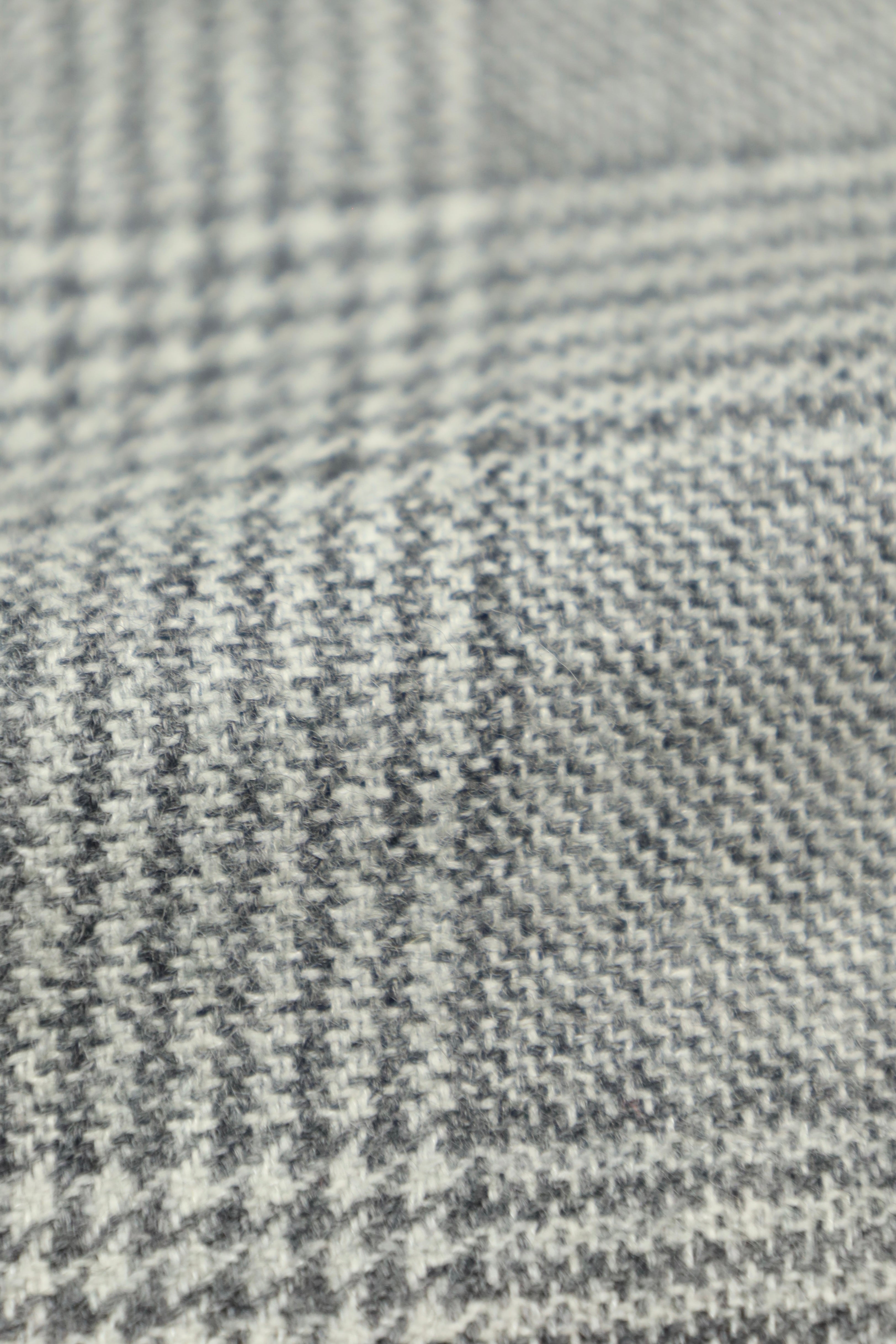Kiton Light Grey Cashmere & Silk Glenplaid Jacket