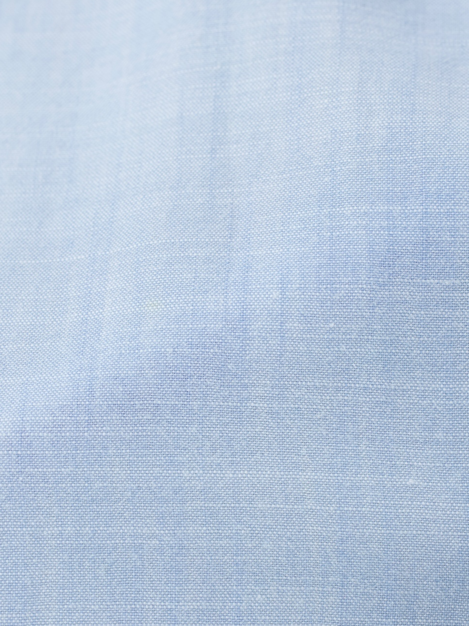 Isaia Light Blue Cotton Mélange Kent-Collar Shirt