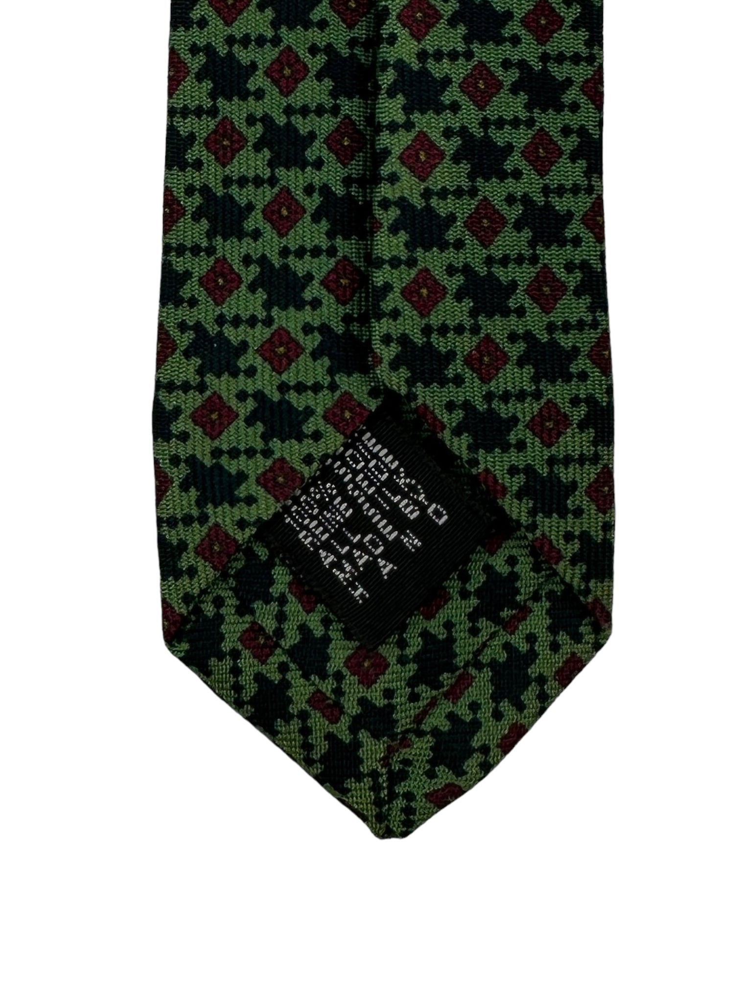 E.Marinella Green Micro Pattern Tie