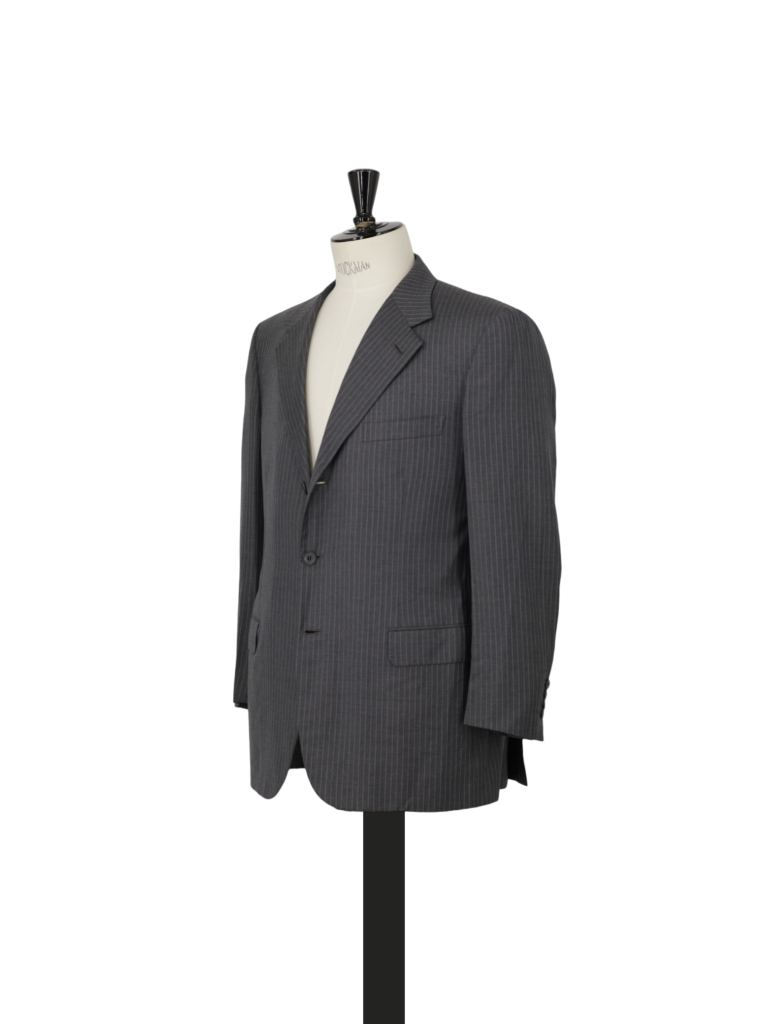 Brioni Grey & Light Blue Wool & Silk Pinstripe Palatino Suit