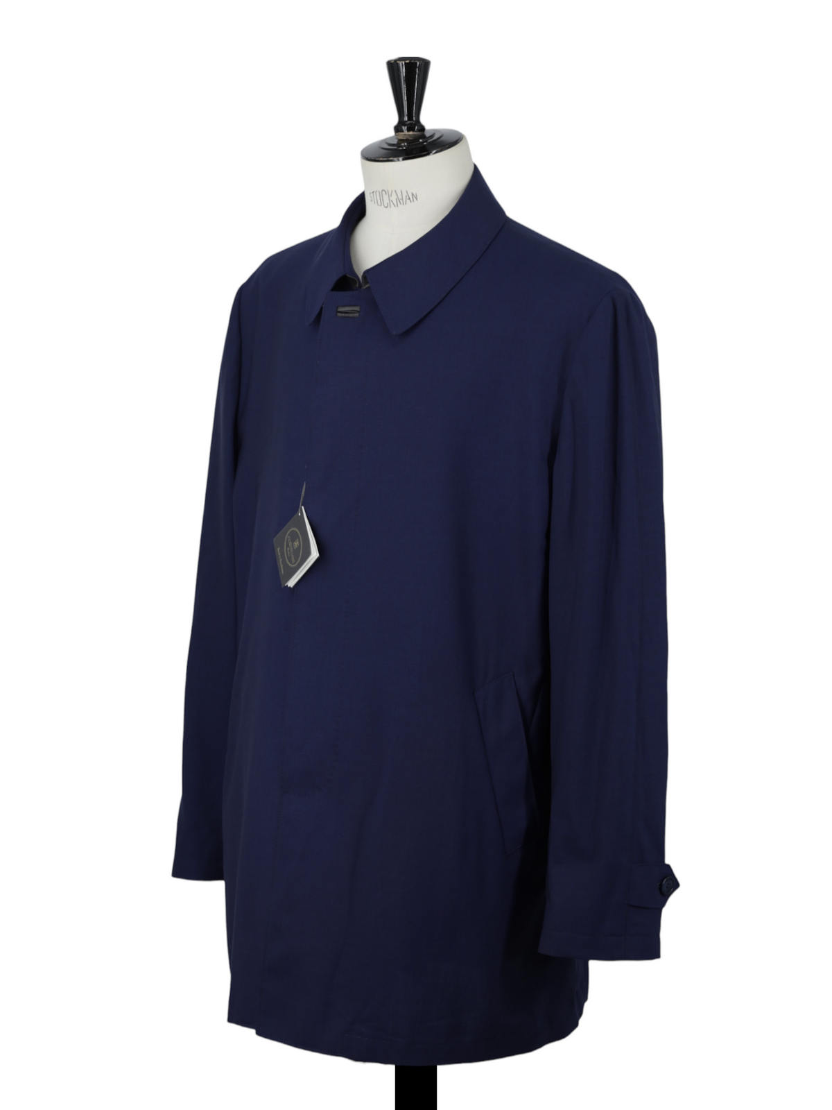 Corneliani Dark Blue Wool " Road to Excellence" Lightweight Carcoat