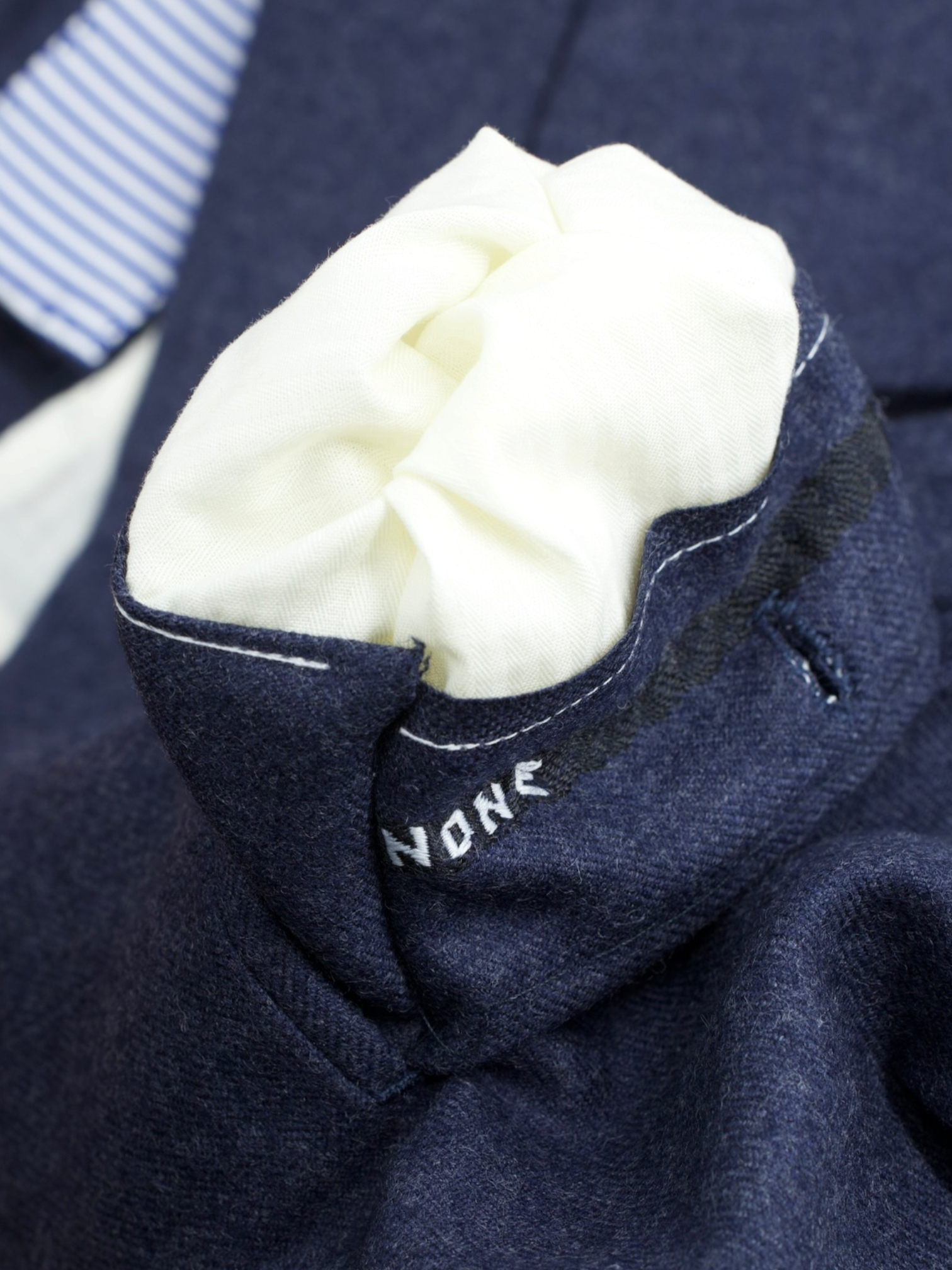 Sartoria Voglio Steel Blue Wool-Flannel "Zignone" Sartorial Trousers