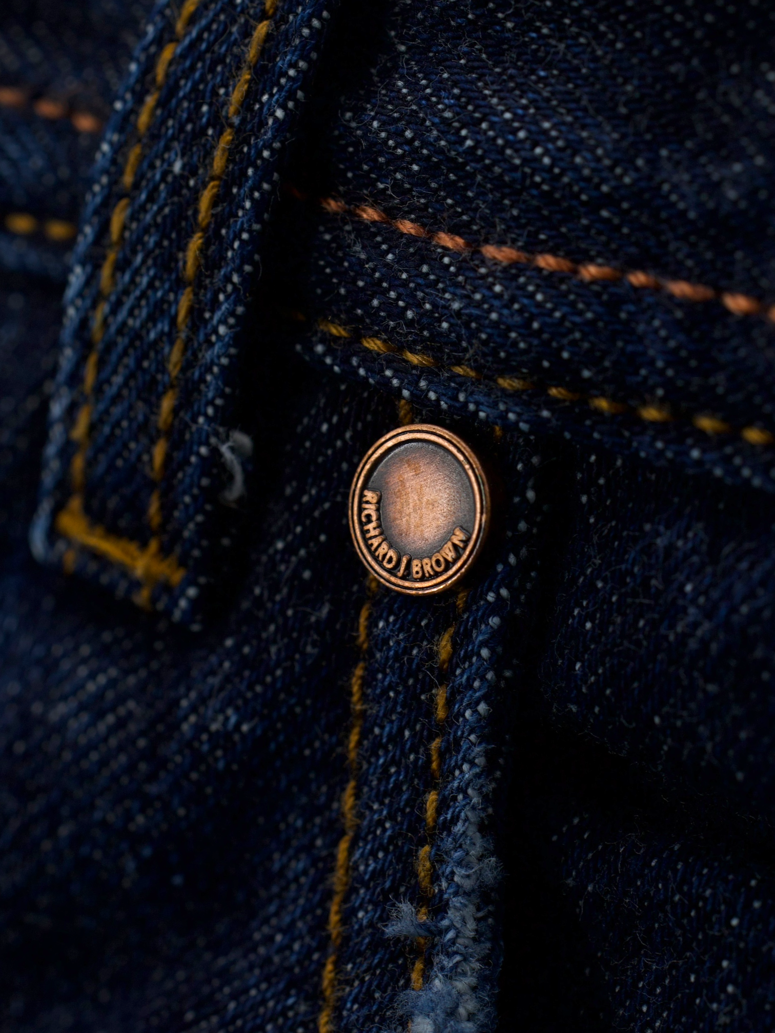 Richard J. Brown Dark Blue Japanese Denim Twill Jeans