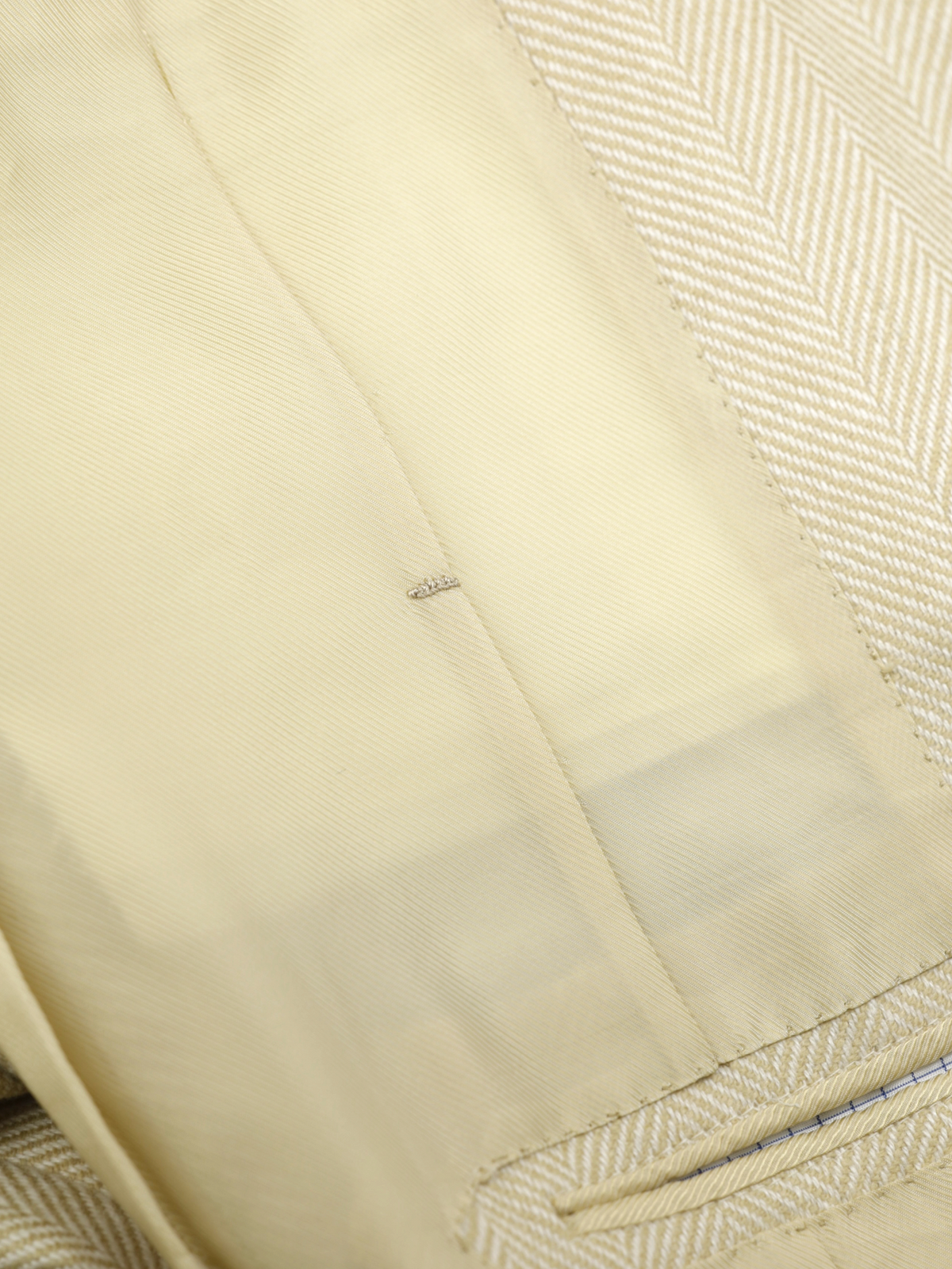 Luigi Borrelli Beige Heavyweight-Cashmere Herringbone Jacket