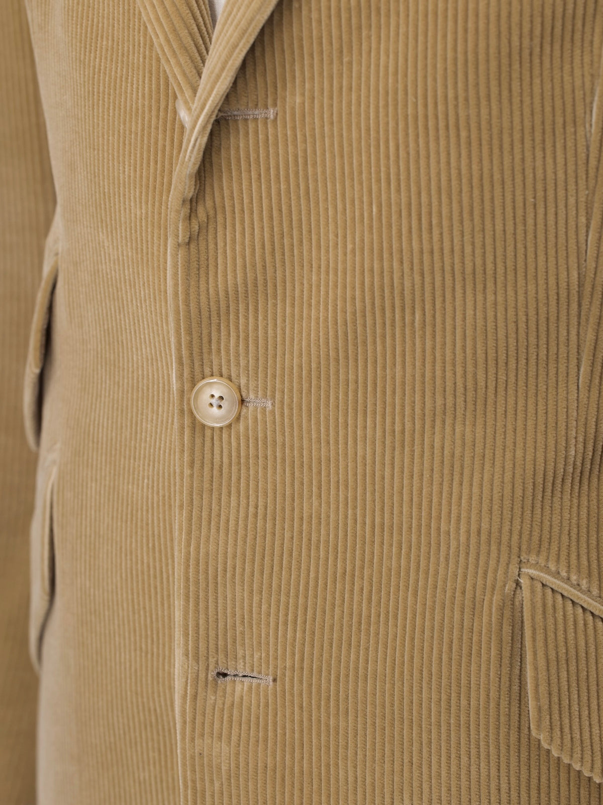 Ralph Lauren Purple Label Light Brown Cotton-Corduroy Hacking Jacket