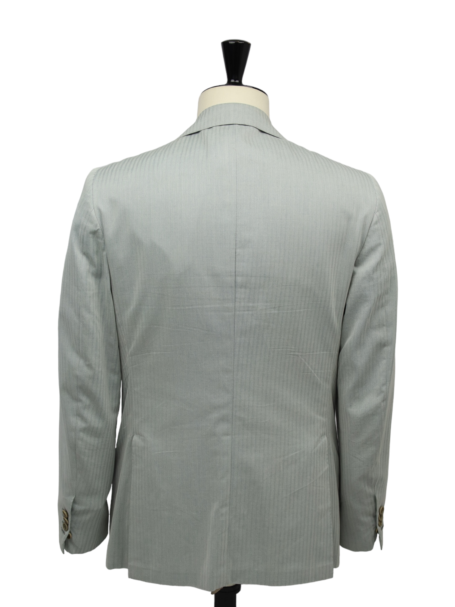 Kiton Sage Green Cotton Blend Solaro Suit