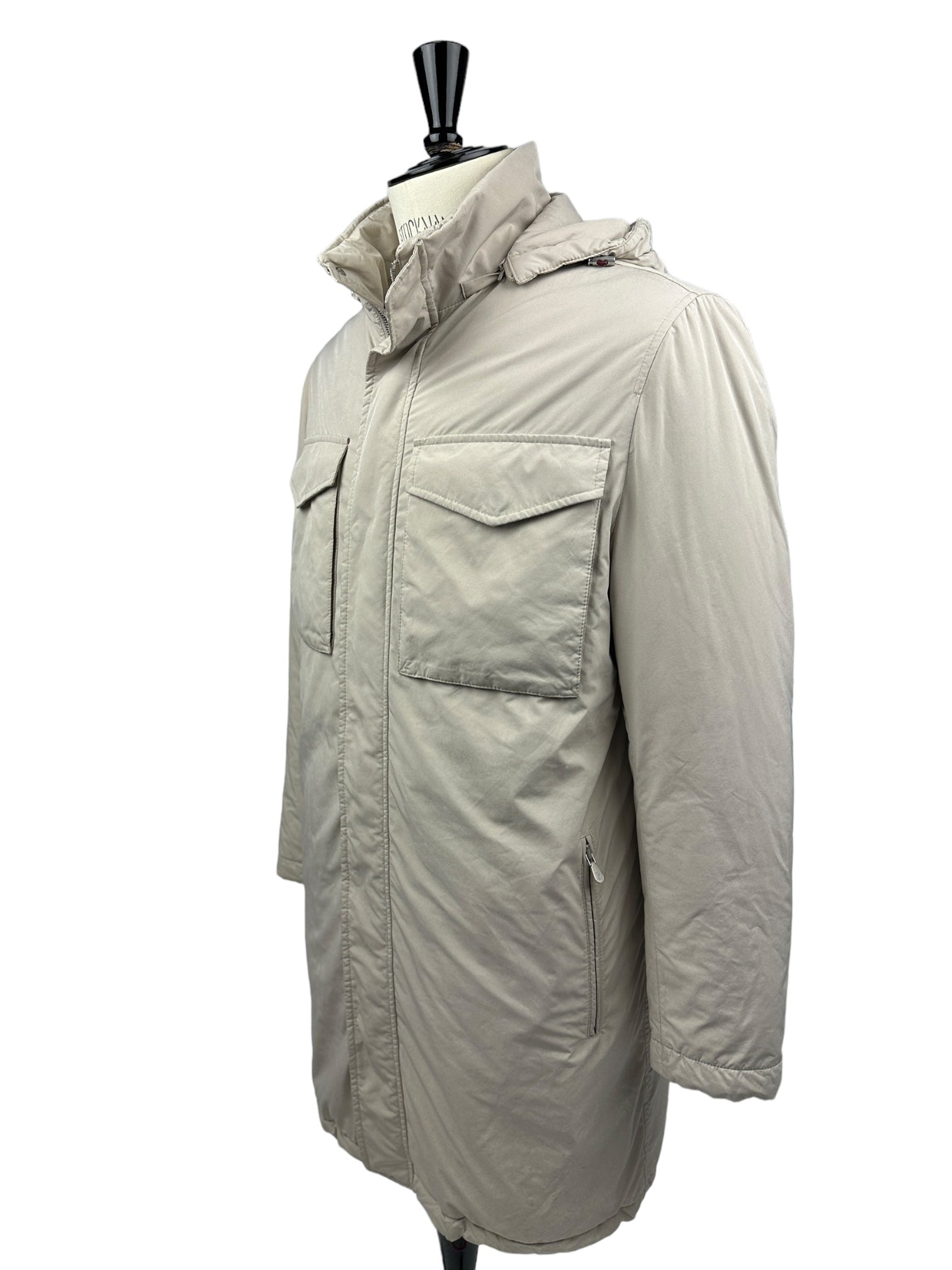Brunello Cucinelli Beige Padded Parka