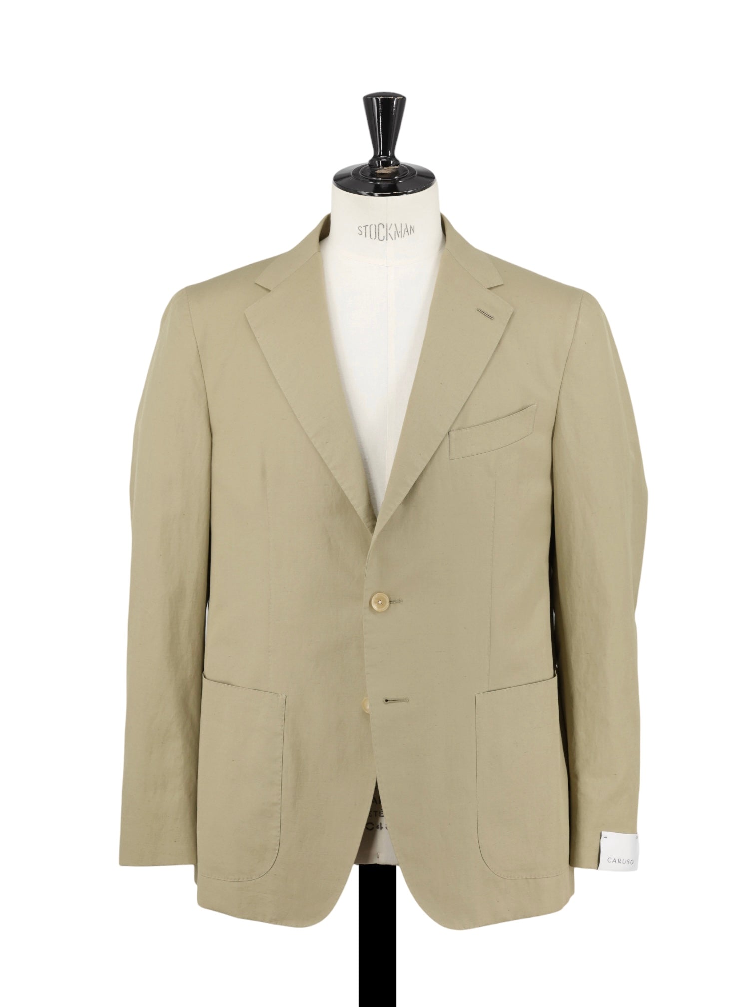 Caruso Khaki Cotten & Linen Aida Summer Suit