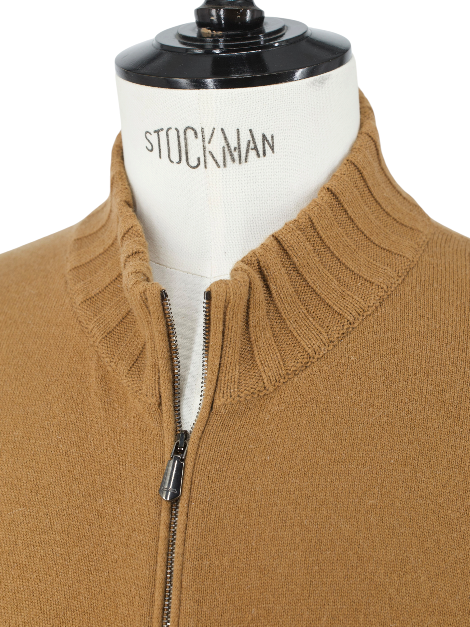 Cesare Attolini Brown Pure Vicuña Zip-Up Cardigan