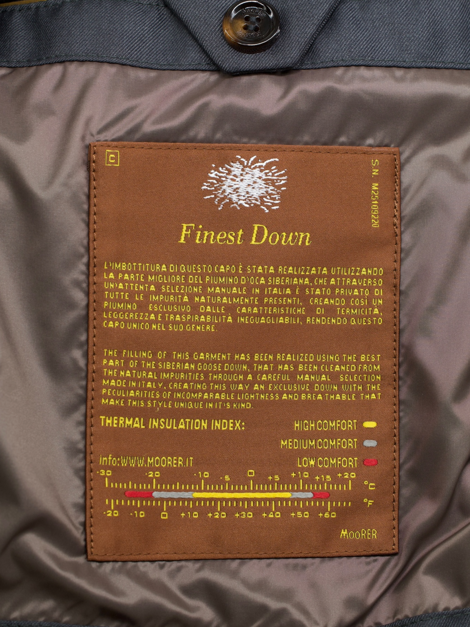 MooRER Dark Olive Goose-Down Padded Calegari-KN Coat