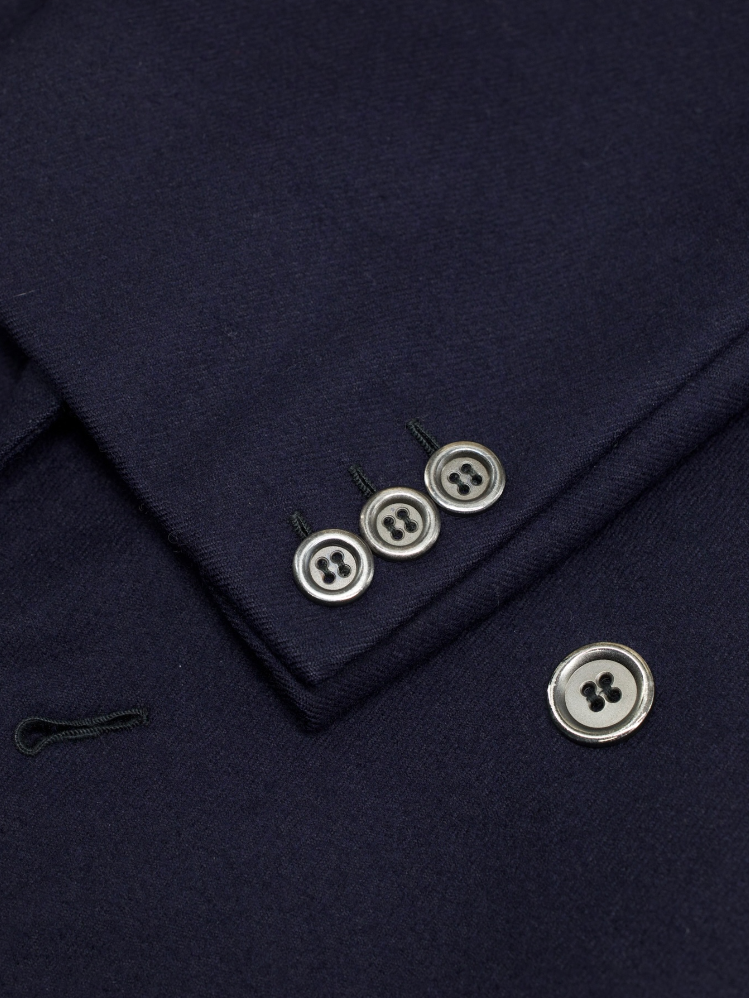 Brioni Dark Blue Vintage Double-Breasted Wool & Cashmere Jacket