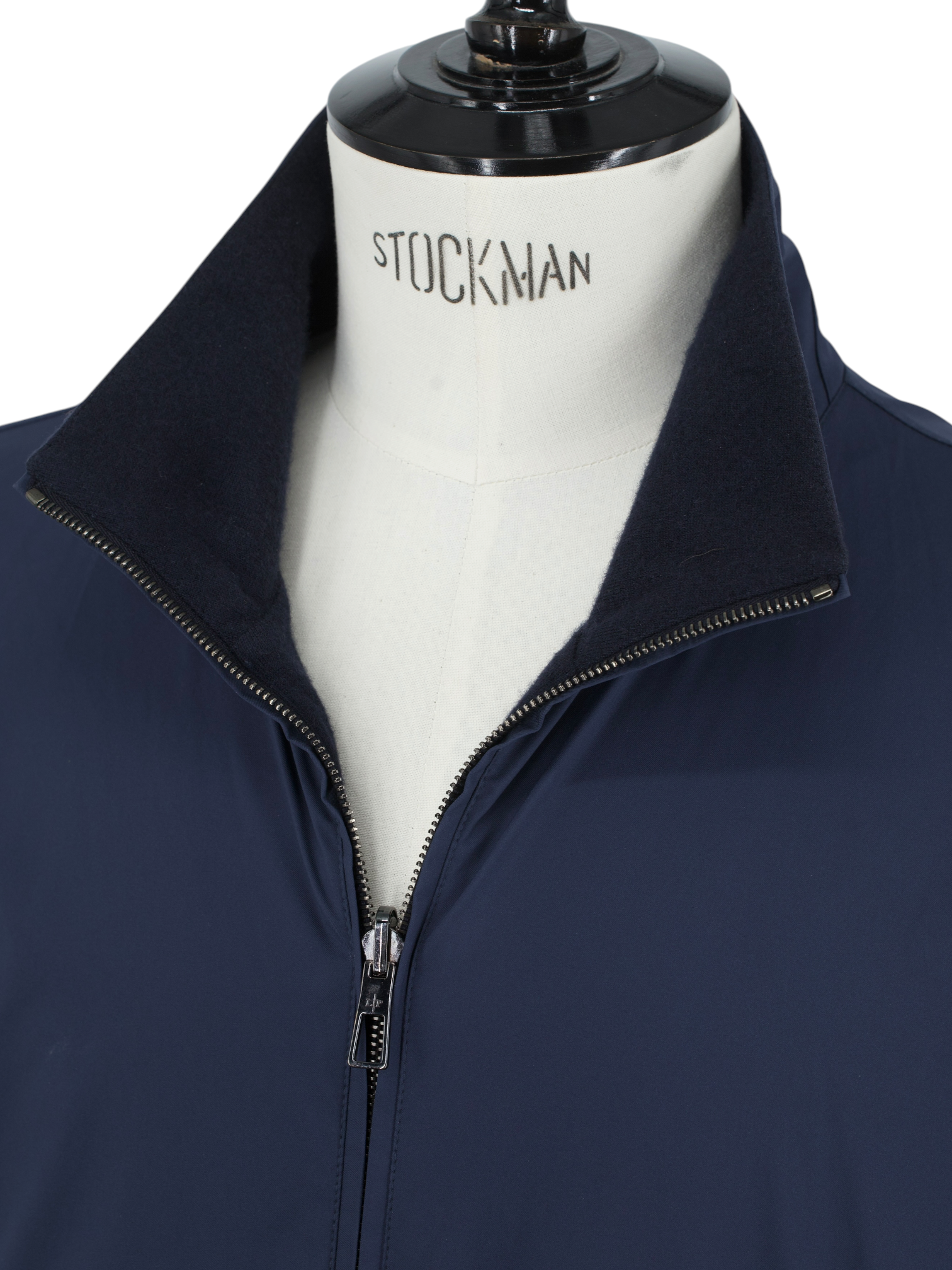 Loro Piana Navy Reversible Green Storm System & Cashmere Windmate Bomber Jacket