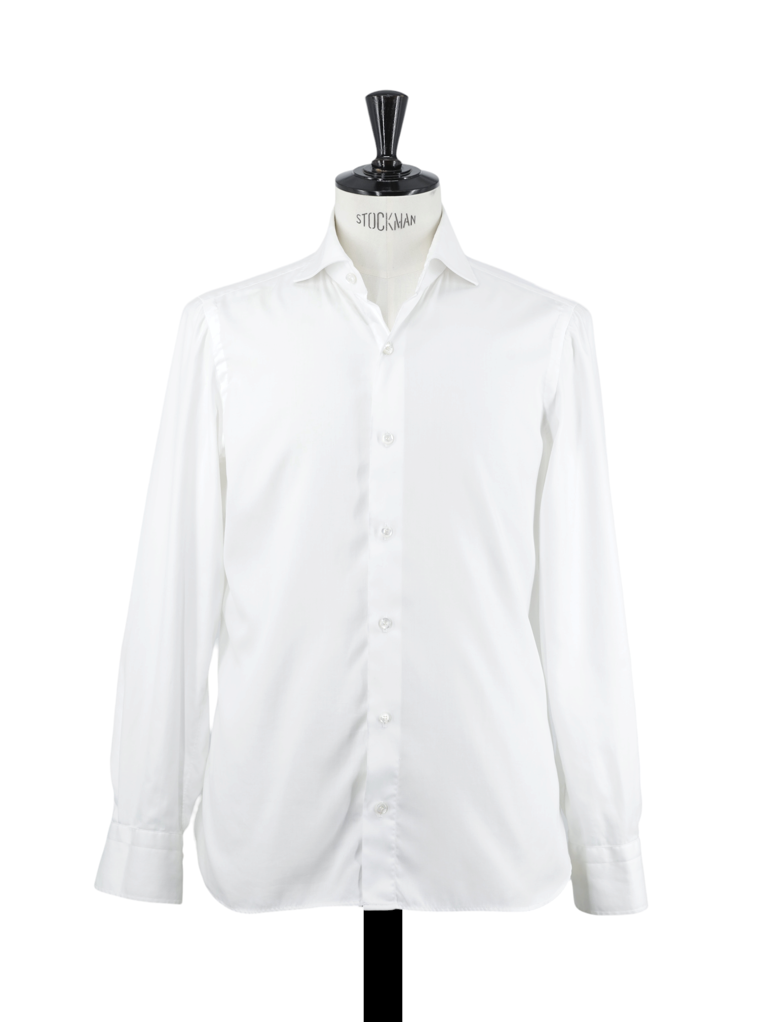 Finamore White Alumo Cotton Twill Eduardo Shirt