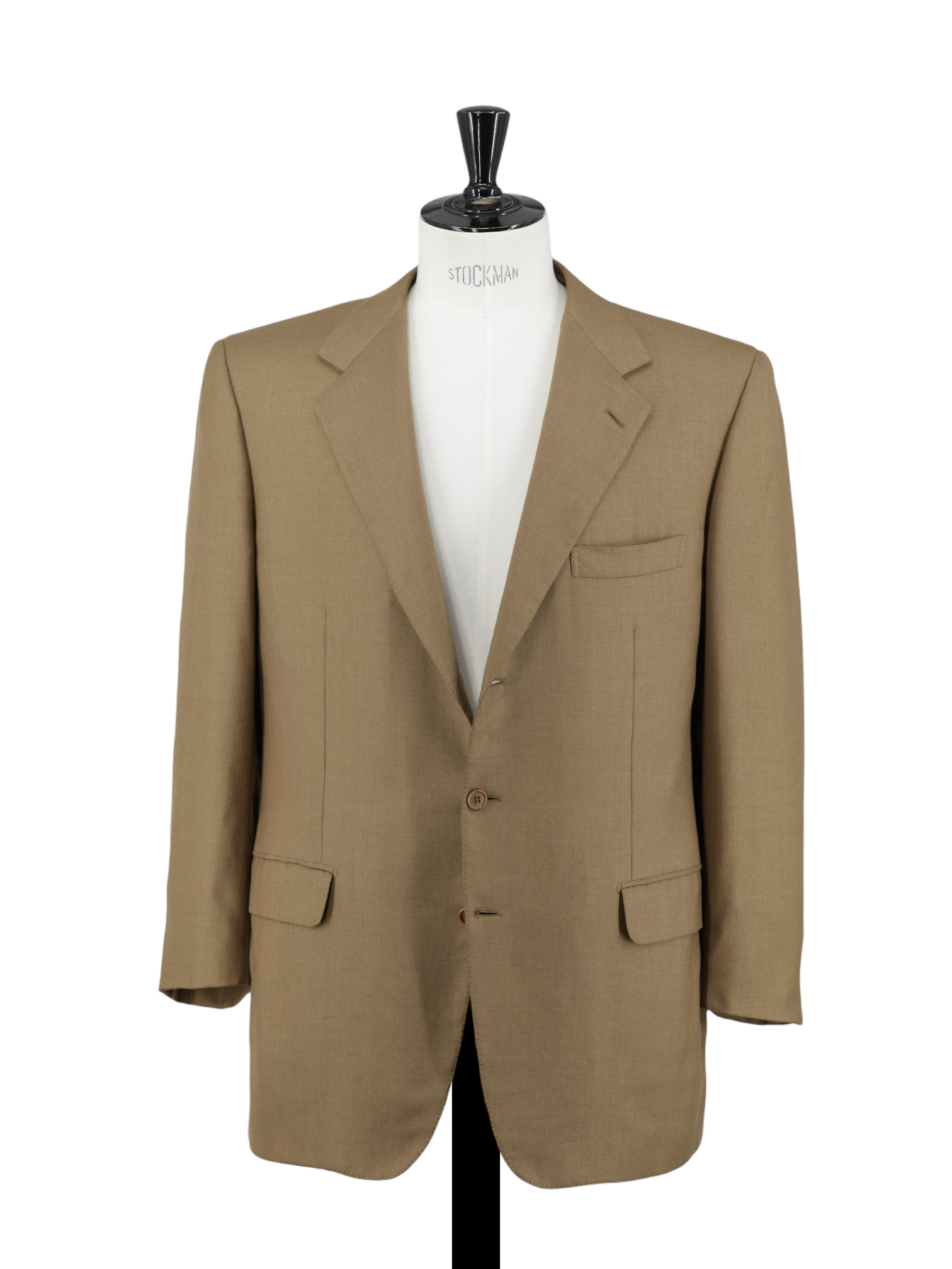Brioni Caramel Brown Pure Cashmere-Silk Twill Traiano Jacket