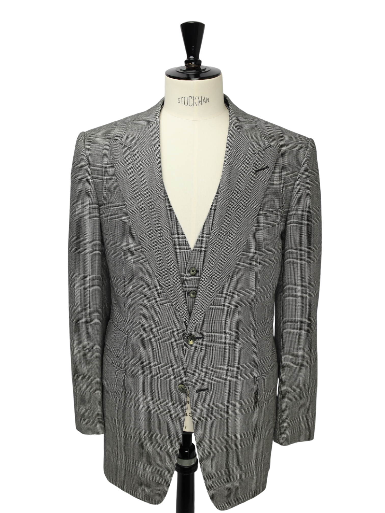 Tom Ford Grey 3-Piece Prince of Wales Windsor Suit Tom Ford Grey 3-Piece Prince of Wales Windsor Suit