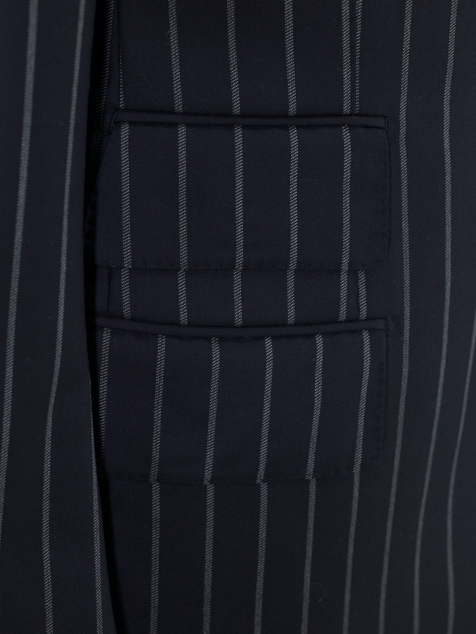 Tom Ford Dark Blue Wool & Cashmere Chalkstripe Windsor Suit